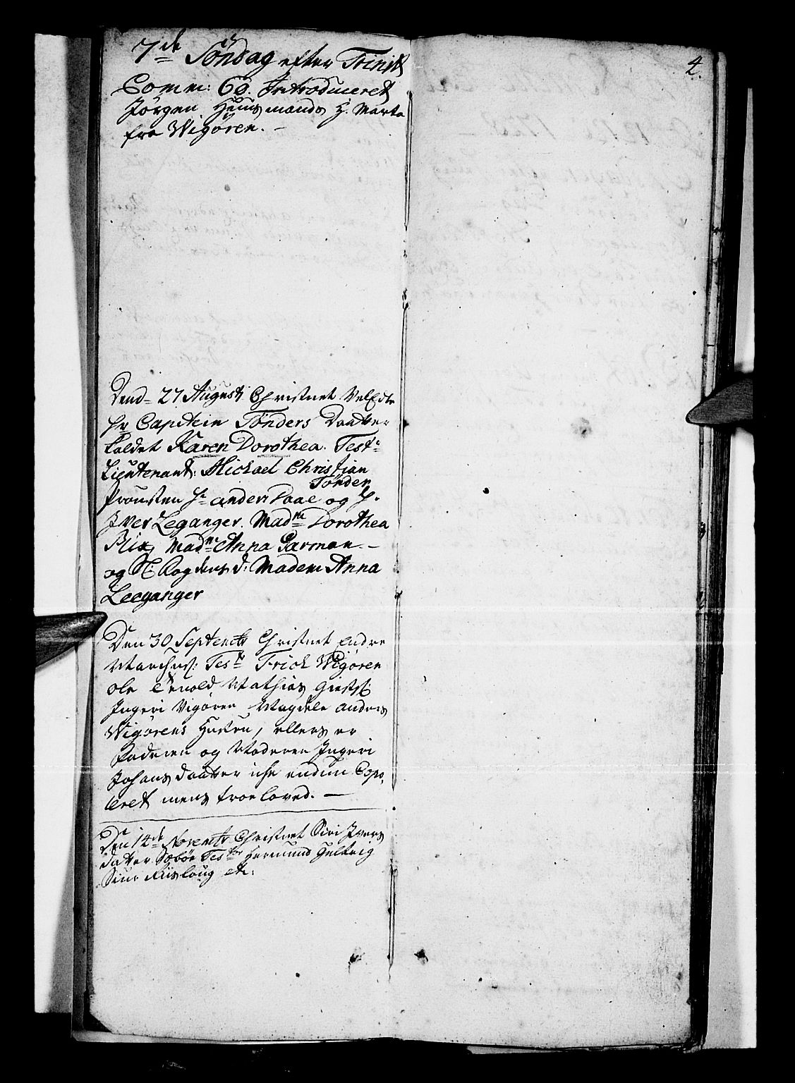 Vik sokneprestembete, AV/SAB-A-81501/H/Haa/Haaa/L0001: Parish register (official) no. A 1 / 1, 1727-1740, p. 4