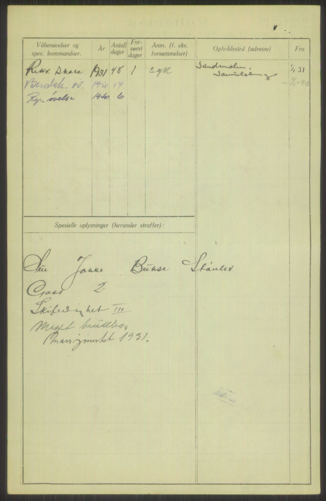 Forsvaret, Troms infanteriregiment nr. 16, AV/RA-RAFA-3146/P/Pa/L0015: Rulleblad for regimentets menige mannskaper, årsklasse 1931, 1931, p. 842