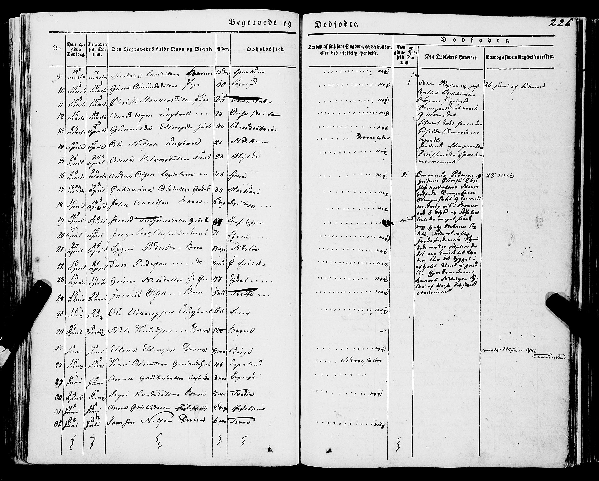 Ulvik sokneprestembete, AV/SAB-A-78801/H/Haa: Parish register (official) no. A 12, 1839-1853, p. 226