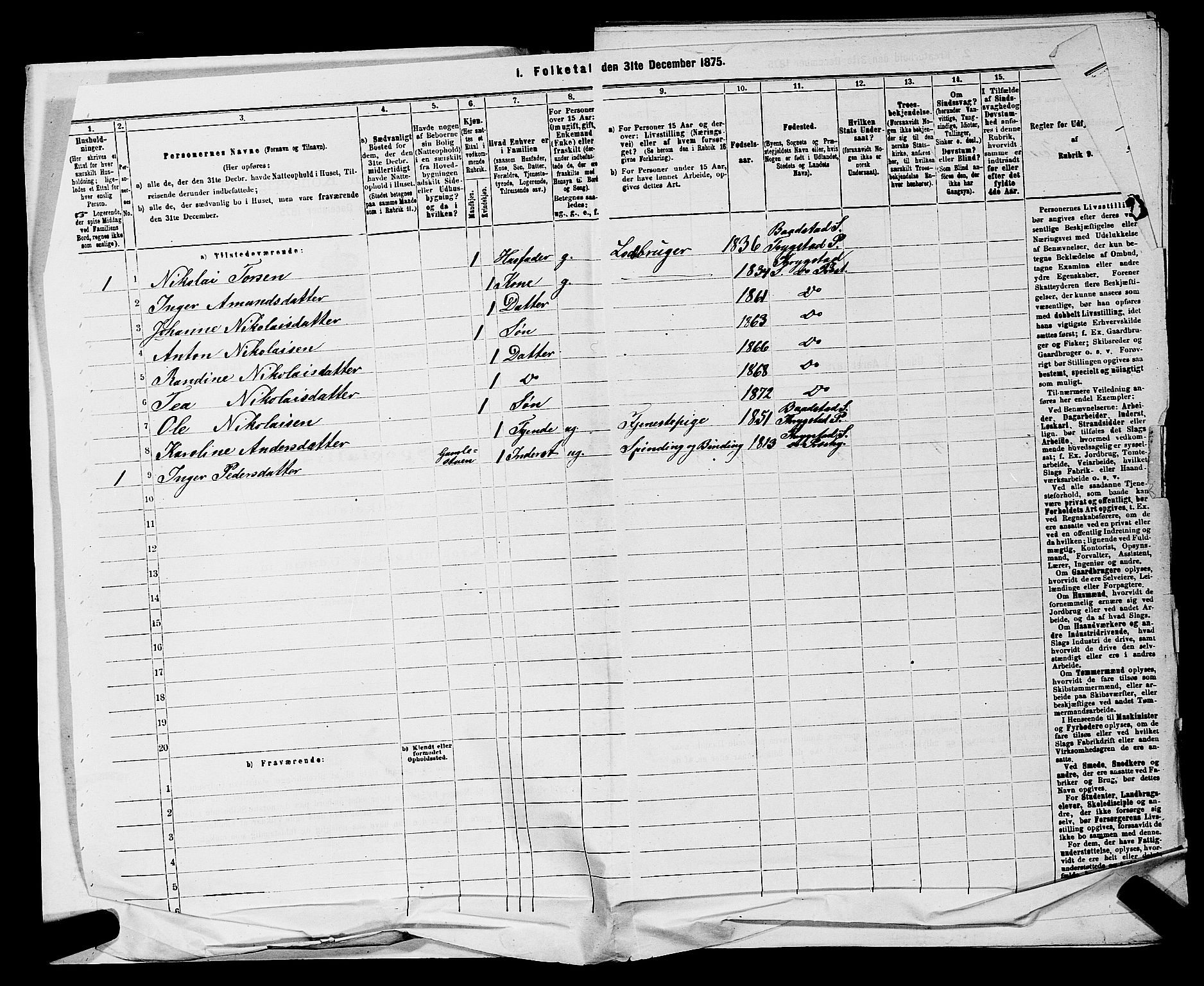 RA, 1875 census for 0122P Trøgstad, 1875, p. 500