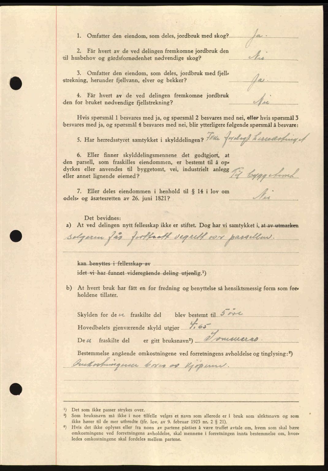 Nordmøre sorenskriveri, AV/SAT-A-4132/1/2/2Ca: Mortgage book no. A98, 1944-1944, Diary no: : 1539/1944