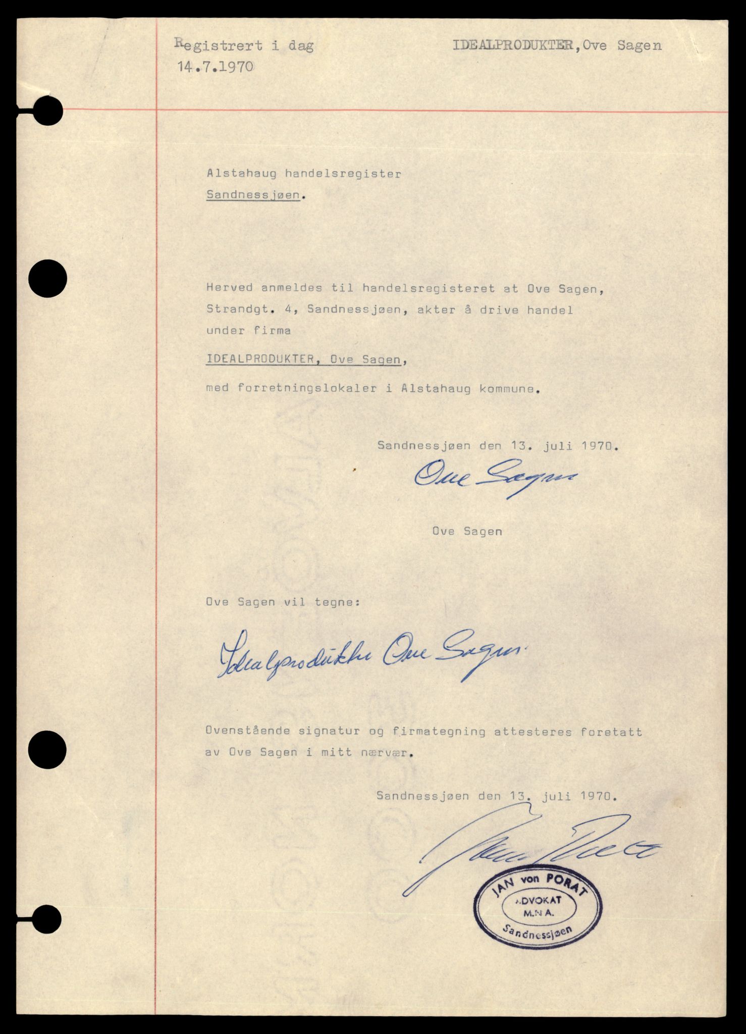 Alstahaug sorenskriveri, AV/SAT-A-1009/2/J/Jc/Jcb/L0003: Enkeltmannsforetak, I-L, 1944-1990, p. 5