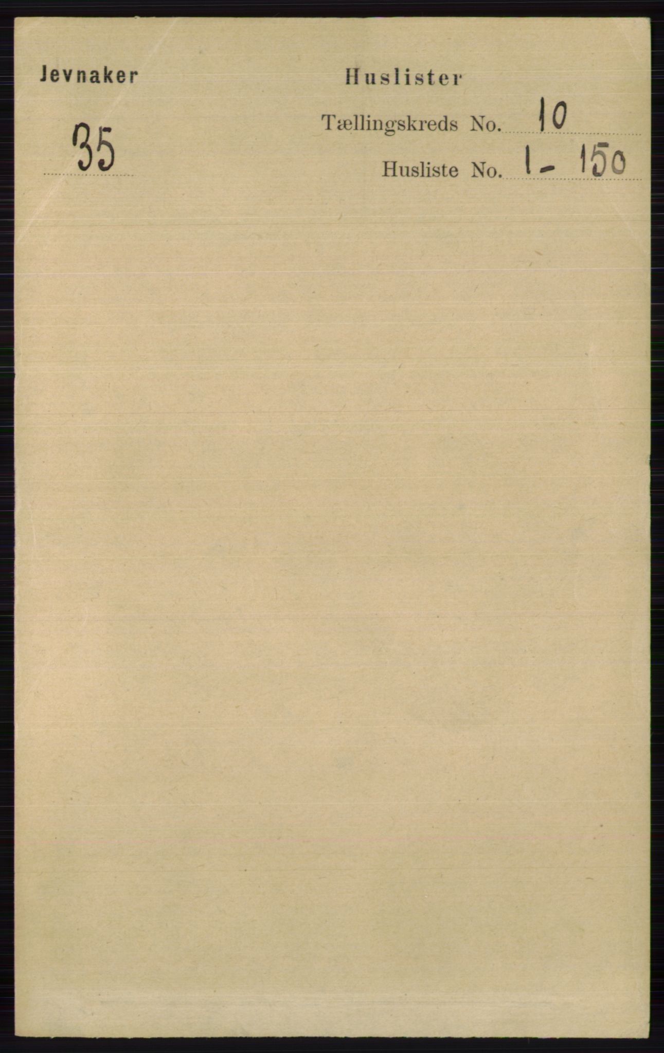 RA, 1891 census for 0532 Jevnaker, 1891, p. 5363