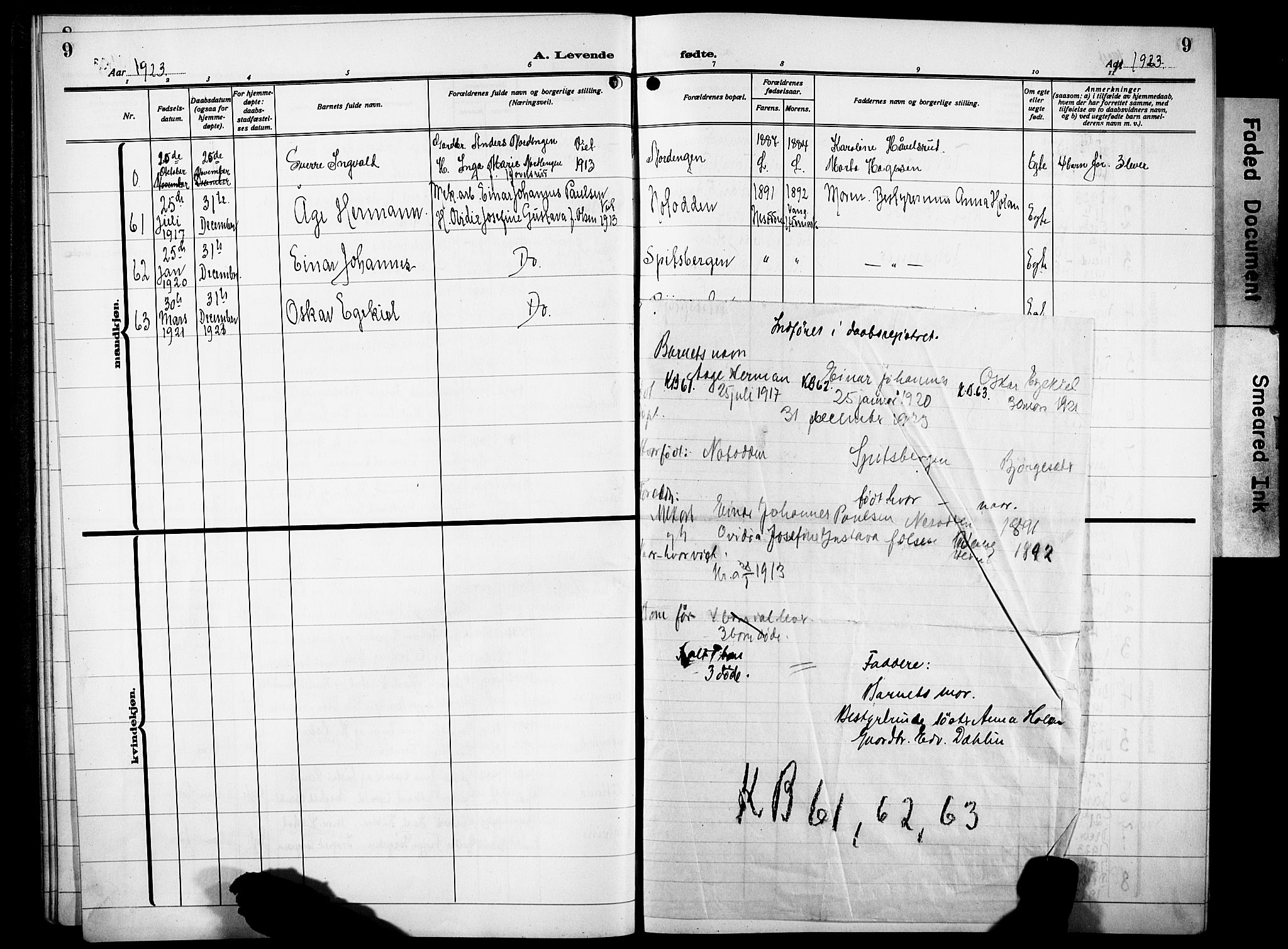 Lunner prestekontor, SAH/PREST-118/H/Ha/Hab/L0002: Parish register (copy) no. 2, 1923-1933, p. 9