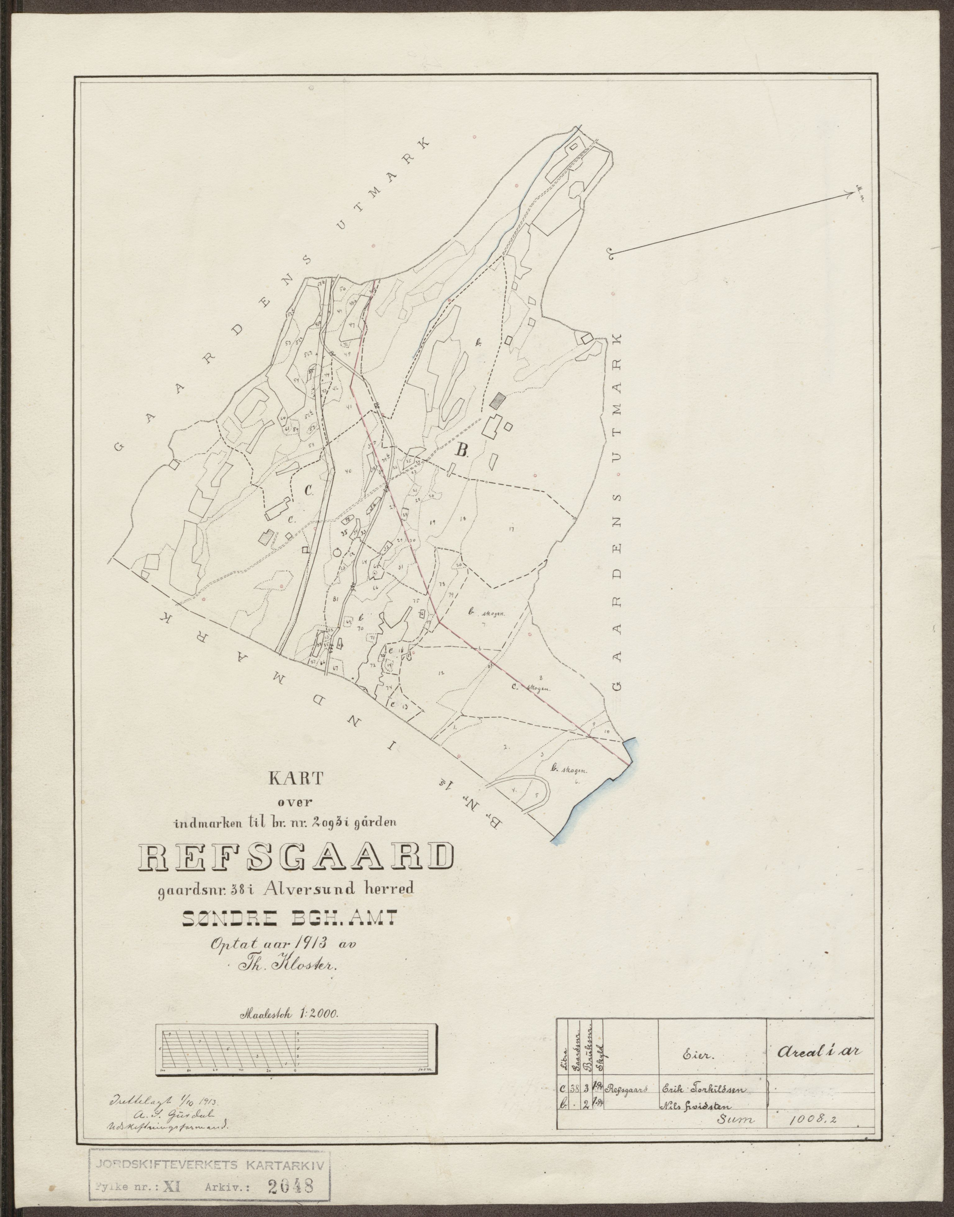 Jordskifteverkets kartarkiv, AV/RA-S-3929/T, 1859-1988, p. 2239