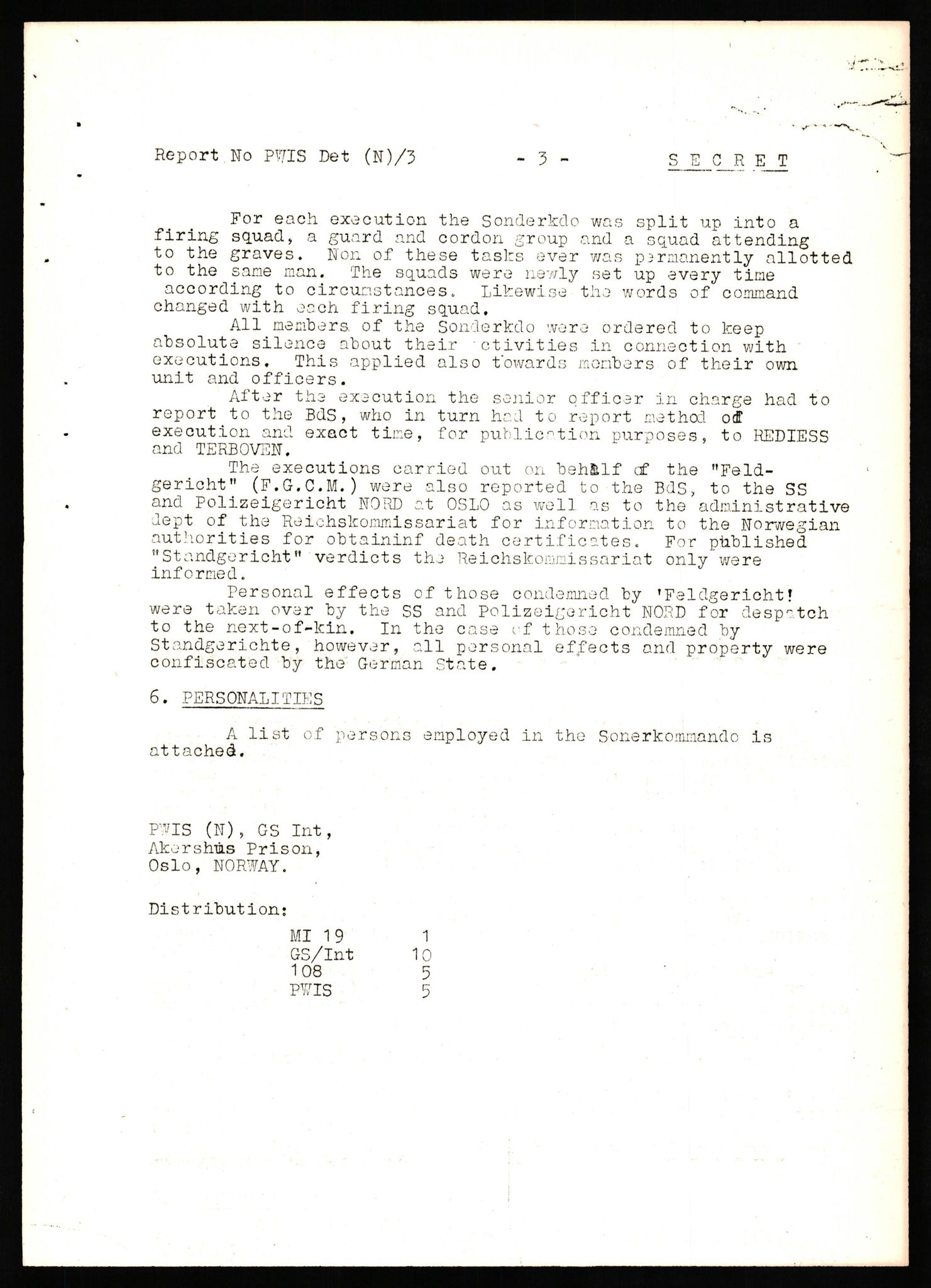 Forsvaret, Forsvarets overkommando II, RA/RAFA-3915/D/Db/L0029: CI Questionaires. Tyske okkupasjonsstyrker i Norge. Tyskere., 1945-1946, p. 94