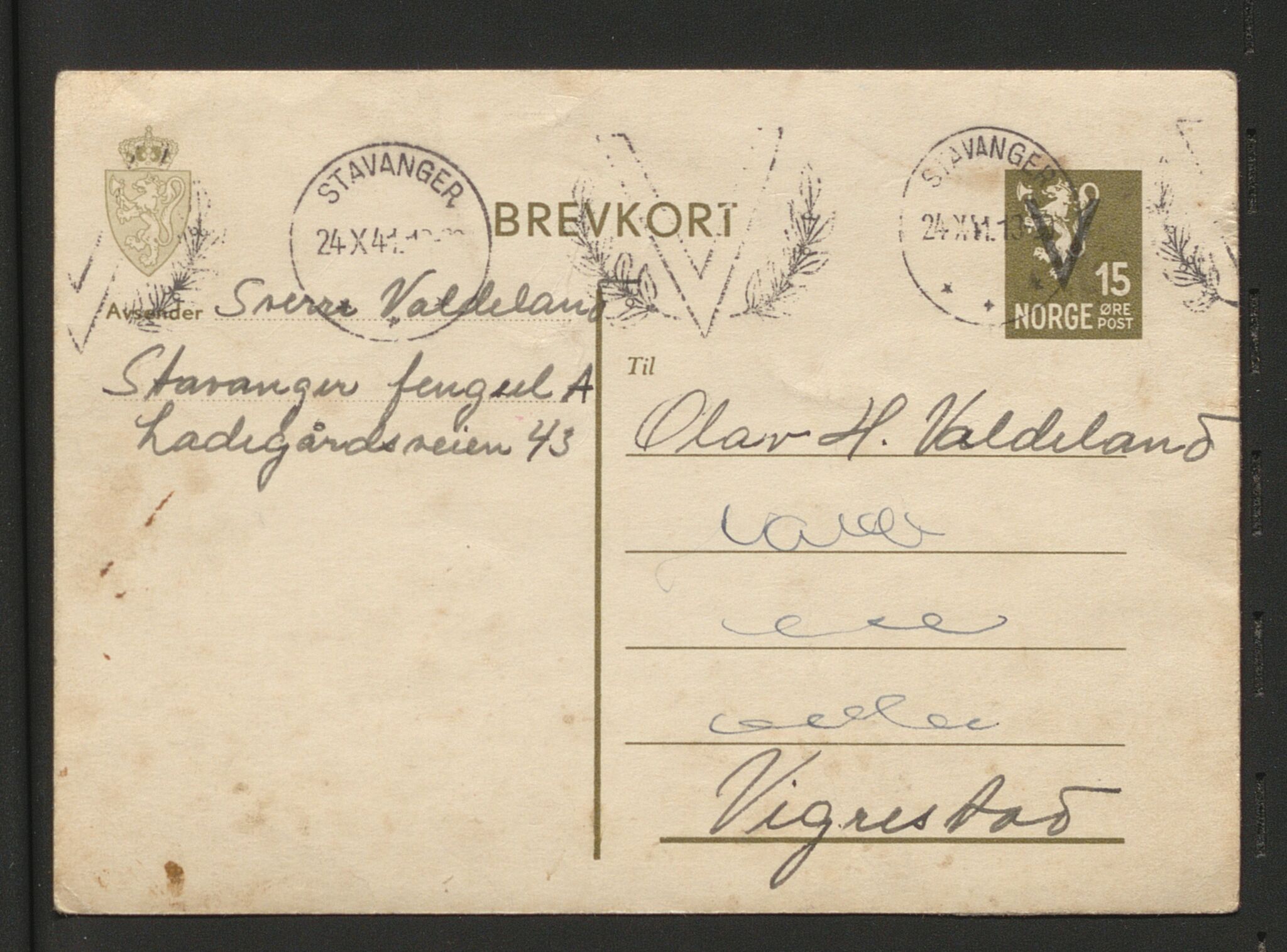 Pa 1818 - Waldeland, Einar, AV/SAST-A-00125/E/L0001: Brev, 1941-1947, p. 8