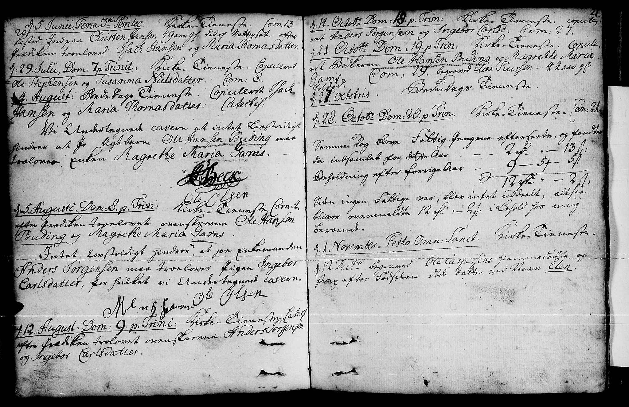 Loppa sokneprestkontor, SATØ/S-1339/H/Ha/L0001kirke: Parish register (official) no. 1 /2, 1753-1784, p. 20-21