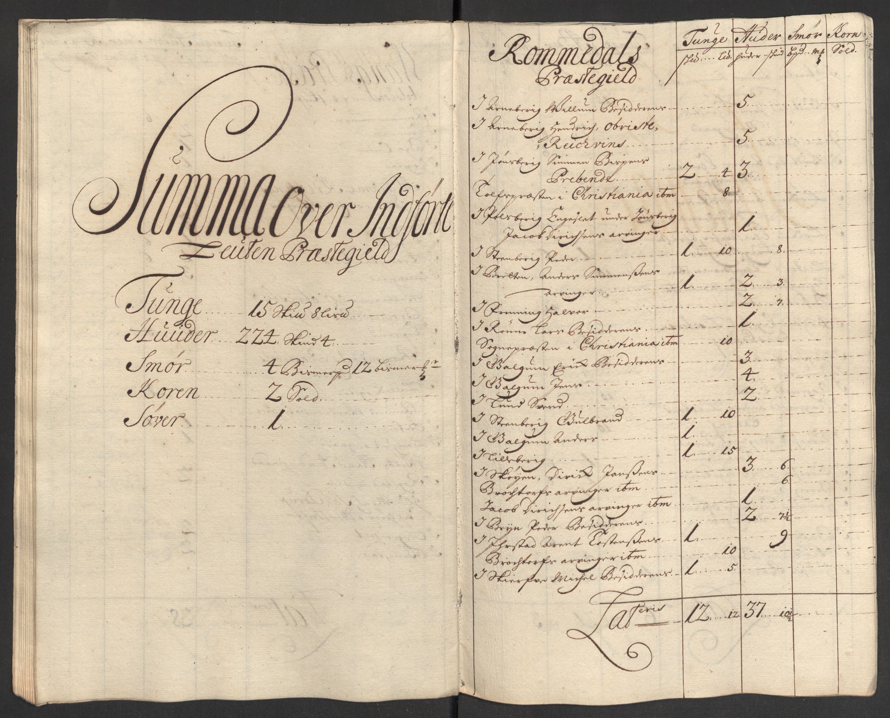 Rentekammeret inntil 1814, Reviderte regnskaper, Fogderegnskap, AV/RA-EA-4092/R16/L1039: Fogderegnskap Hedmark, 1700, p. 172