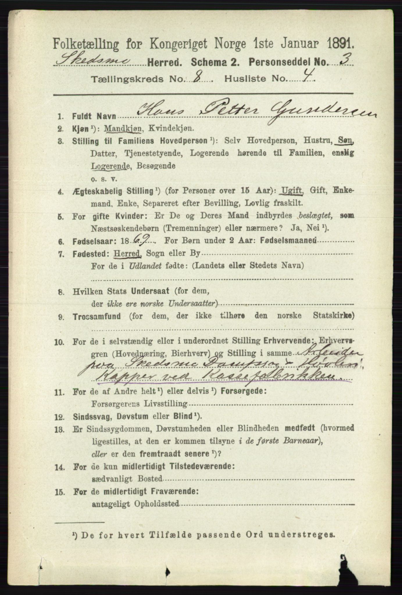 RA, 1891 census for 0231 Skedsmo, 1891, p. 4056