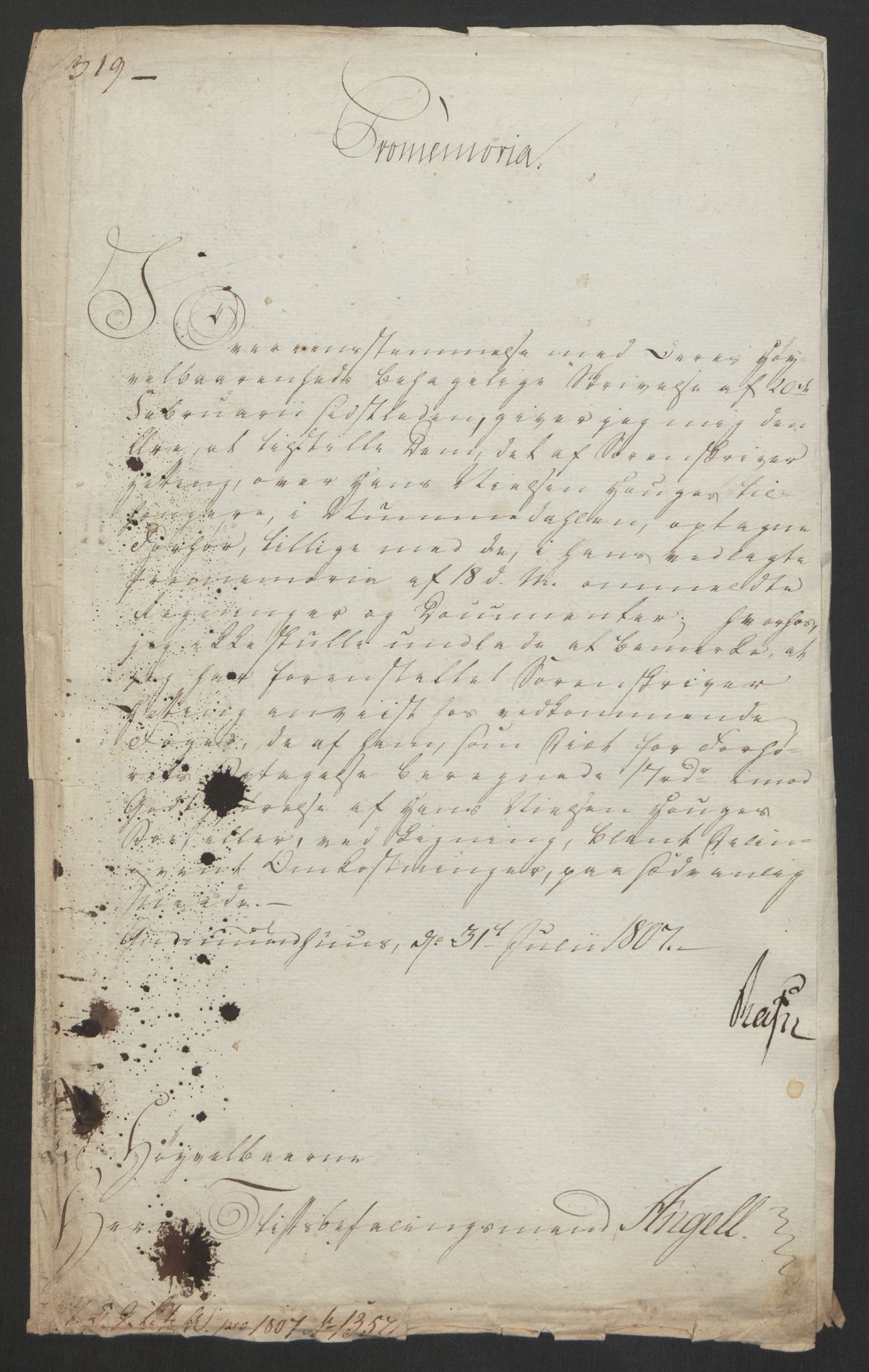 Justisdepartementet, Kommisjon i saken mot Hans Nielsen Hauge 1804, AV/RA-S-1151/D/L0005: Hans Nielsen Hauges sak, 1813, p. 147