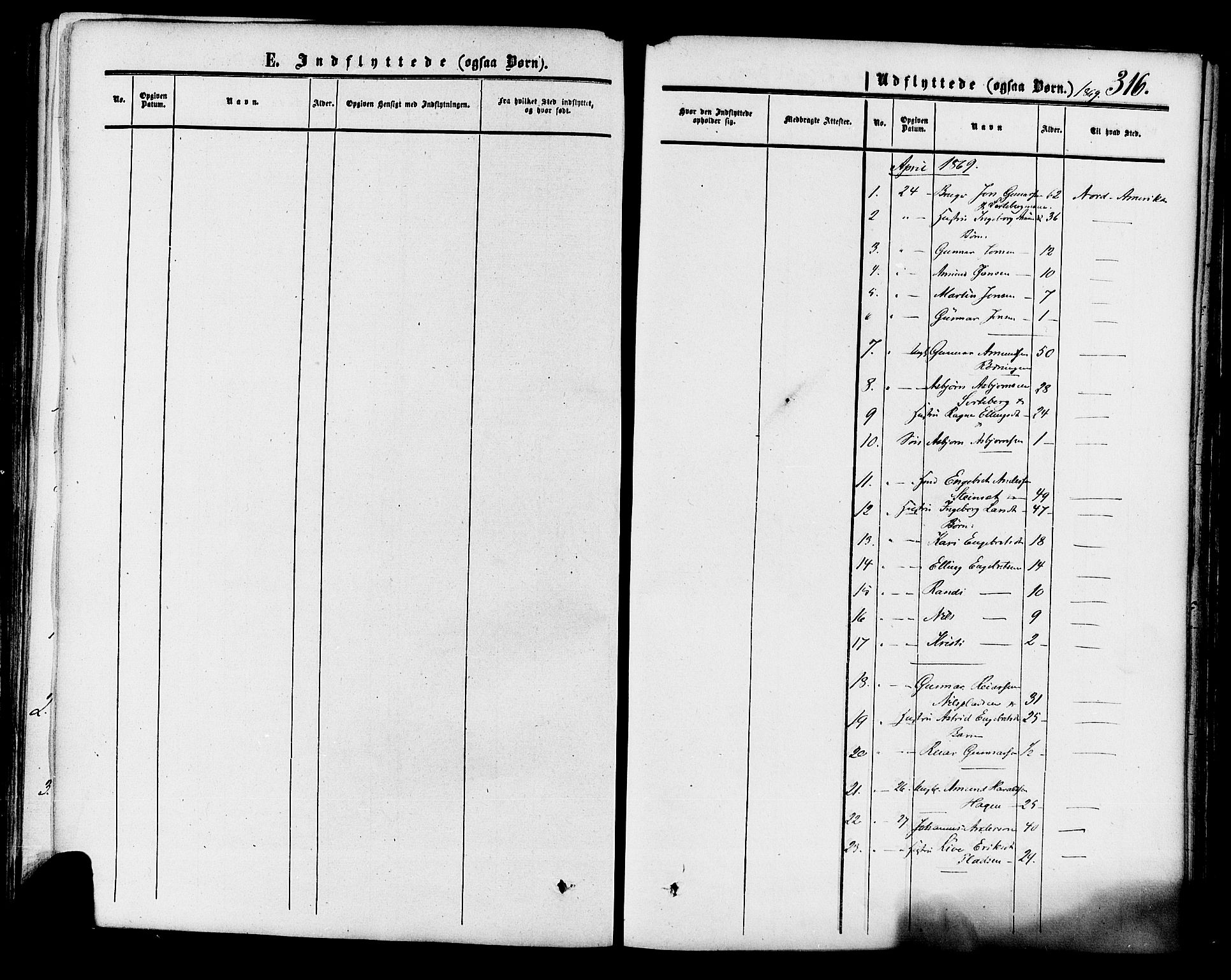 Krødsherad kirkebøker, SAKO/A-19/F/Fa/L0003: Parish register (official) no. 3, 1851-1872, p. 316