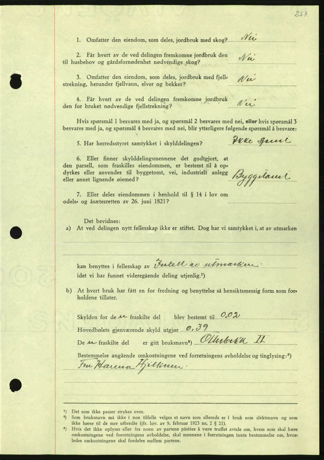 Nordmøre sorenskriveri, AV/SAT-A-4132/1/2/2Ca: Mortgage book no. A100a, 1945-1945, Diary no: : 1426/1945