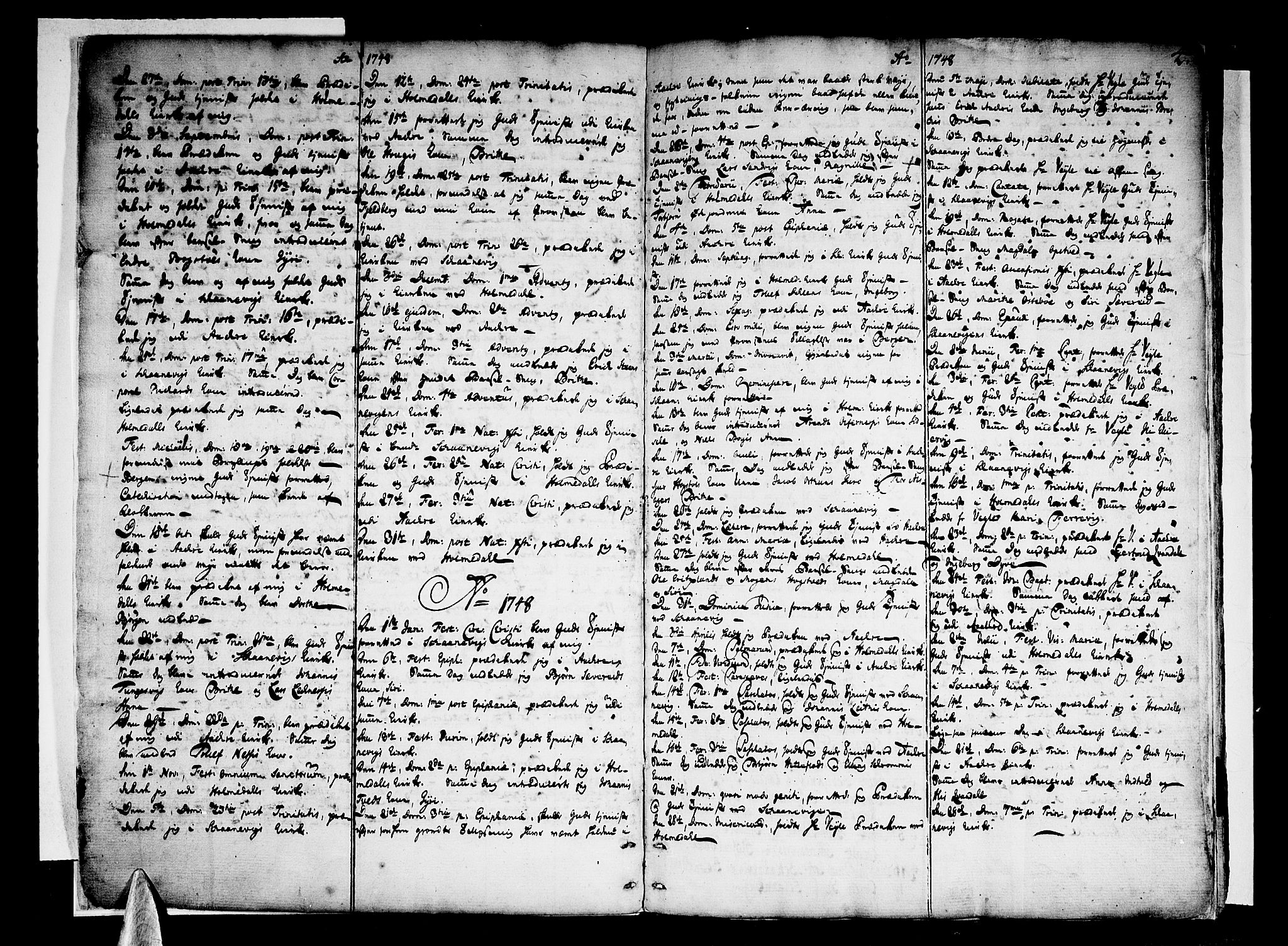 Skånevik sokneprestembete, SAB/A-77801/H/Haa: Parish register (official) no. A 1, 1745-1789, p. 4
