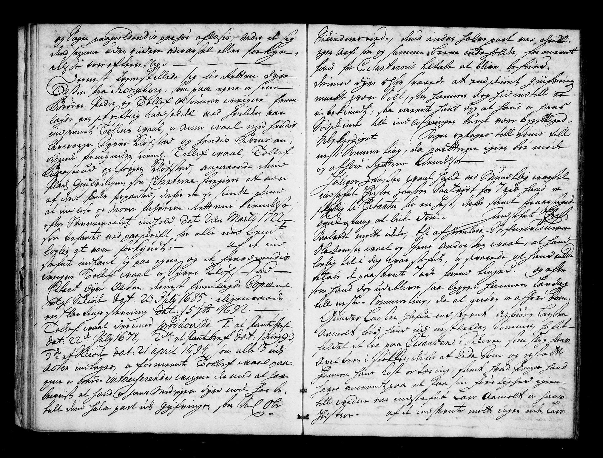 Numedal og Sandsvær sorenskriveri, AV/SAKO-A-128/F/Fa/Faa/L0052: Tingbok, 1722, p. 23b-24a