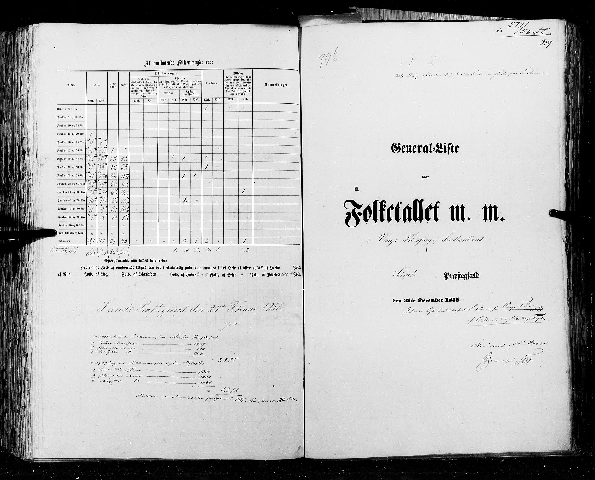 RA, Census 1855, vol. 4: Stavanger amt og Søndre Bergenhus amt, 1855, p. 359