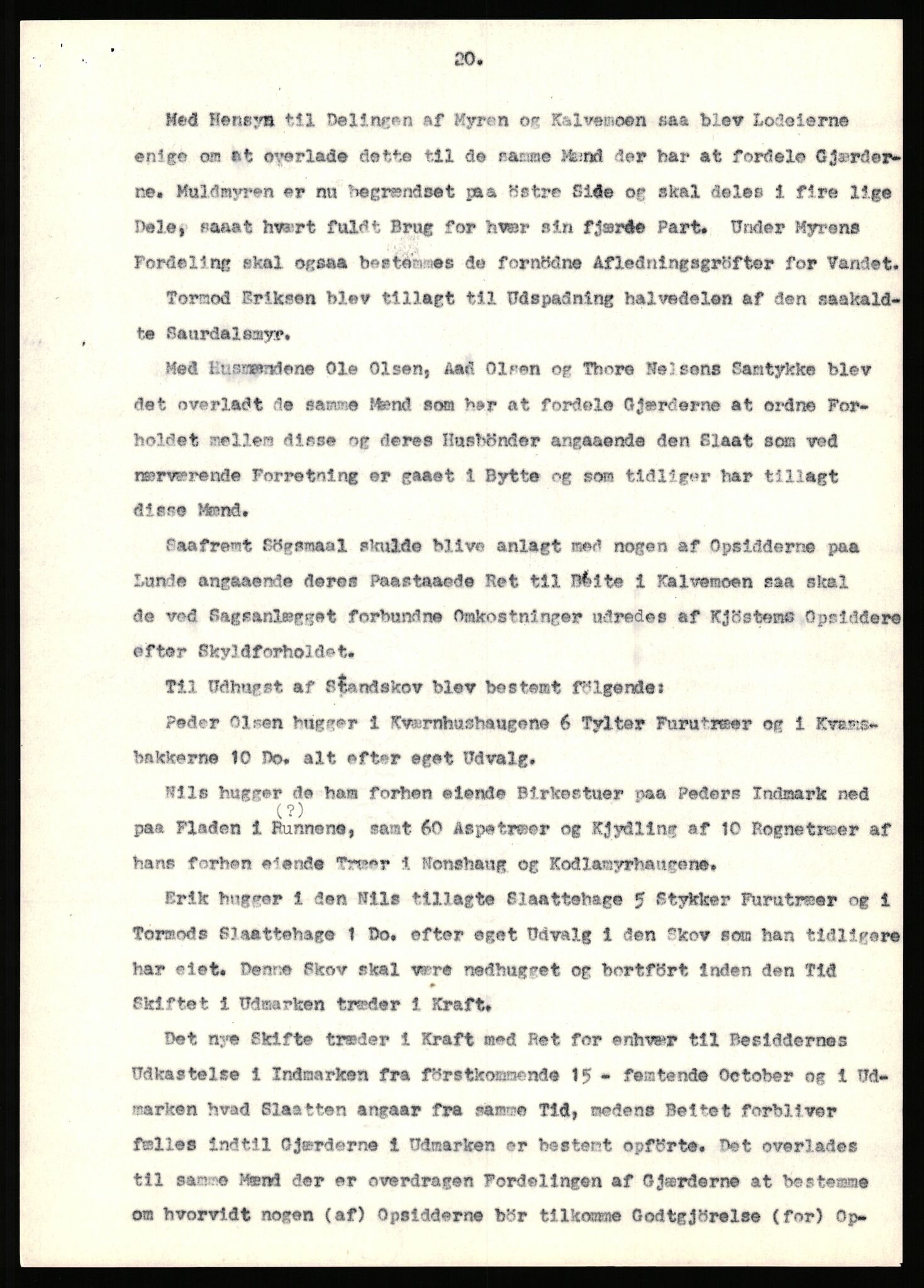 Statsarkivet i Stavanger, AV/SAST-A-101971/03/Y/Yj/L0087: Avskrifter sortert etter gårdsnavn: Tjemsland nordre - Todhammer, 1750-1930, p. 325