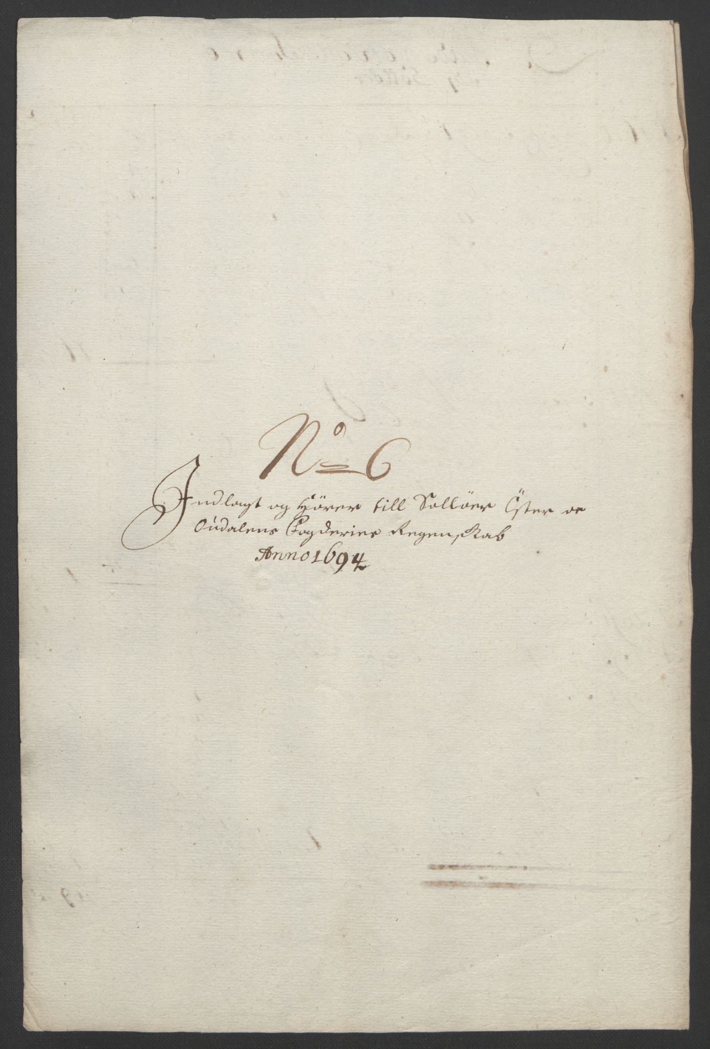 Rentekammeret inntil 1814, Reviderte regnskaper, Fogderegnskap, RA/EA-4092/R13/L0832: Fogderegnskap Solør, Odal og Østerdal, 1694, p. 222