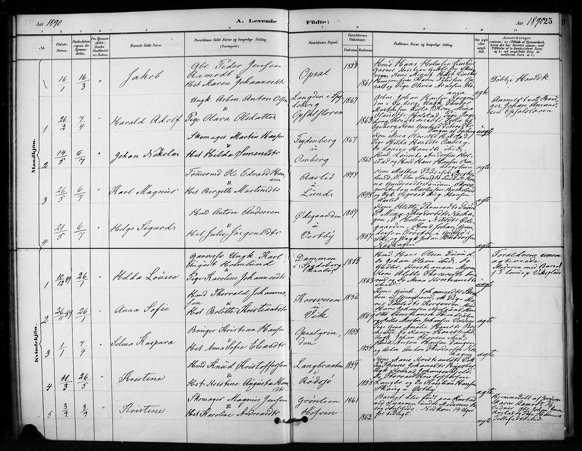 Enebakk prestekontor Kirkebøker, AV/SAO-A-10171c/F/Fb/L0001: Parish register (official) no. II 1, 1877-1902, p. 25