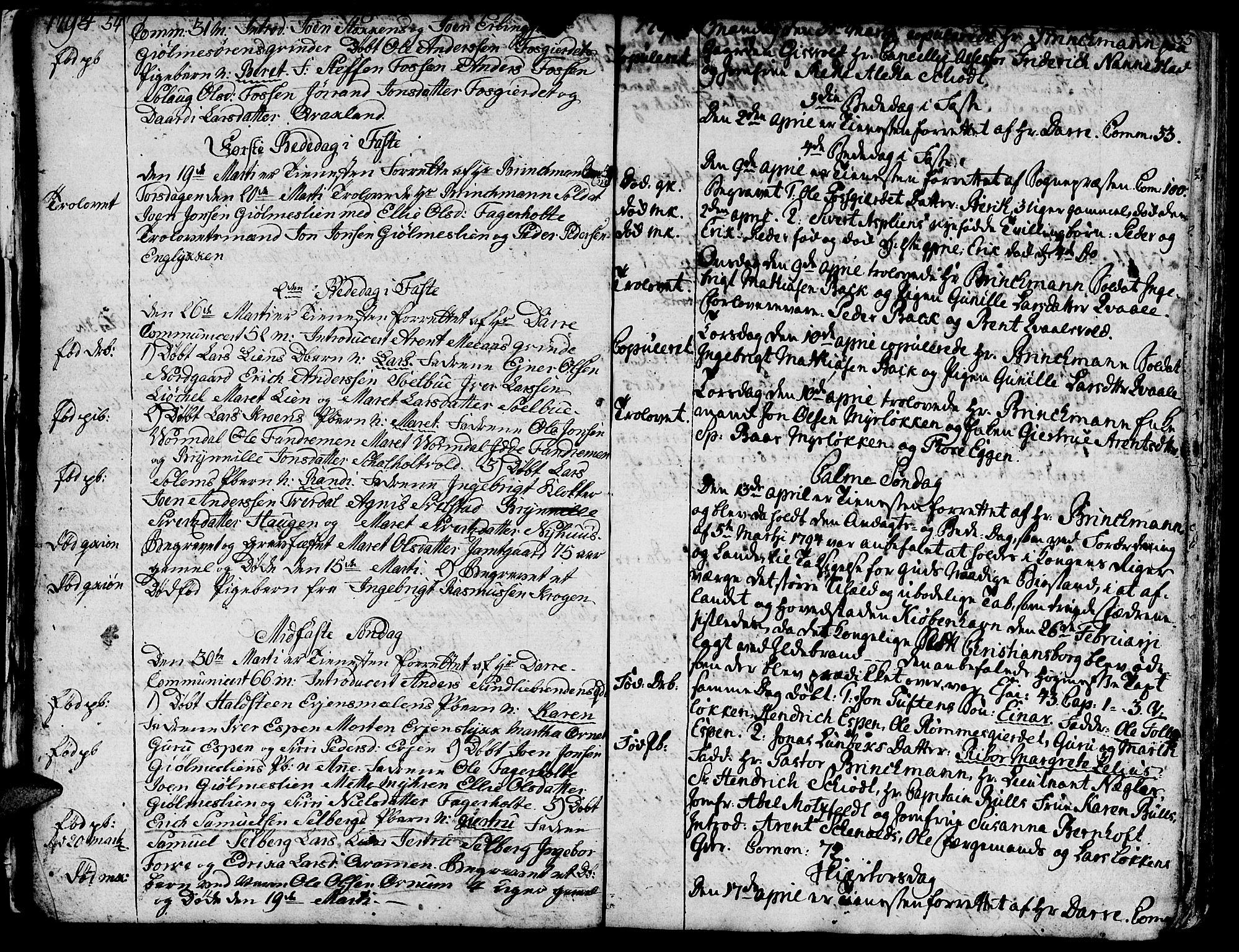 Ministerialprotokoller, klokkerbøker og fødselsregistre - Sør-Trøndelag, SAT/A-1456/668/L0815: Parish register (copy) no. 668C04, 1791-1815, p. 54-55