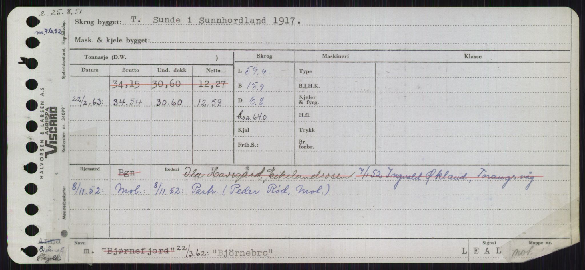 Sjøfartsdirektoratet med forløpere, Skipsmålingen, AV/RA-S-1627/H/Ha/L0001/0002: Fartøy, A-Eig / Fartøy Bjør-Eig, p. 19