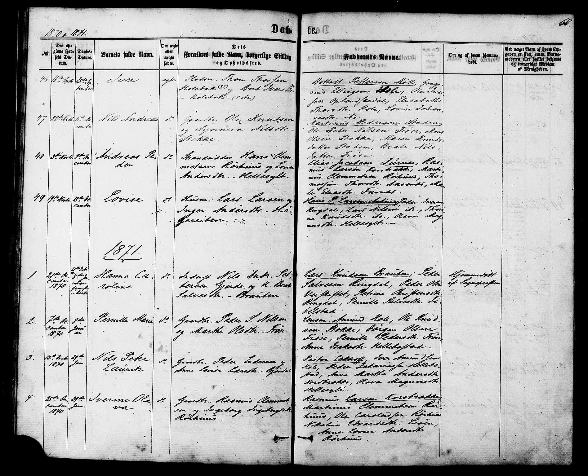 Ministerialprotokoller, klokkerbøker og fødselsregistre - Møre og Romsdal, SAT/A-1454/517/L0226: Parish register (official) no. 517A06, 1862-1881, p. 68