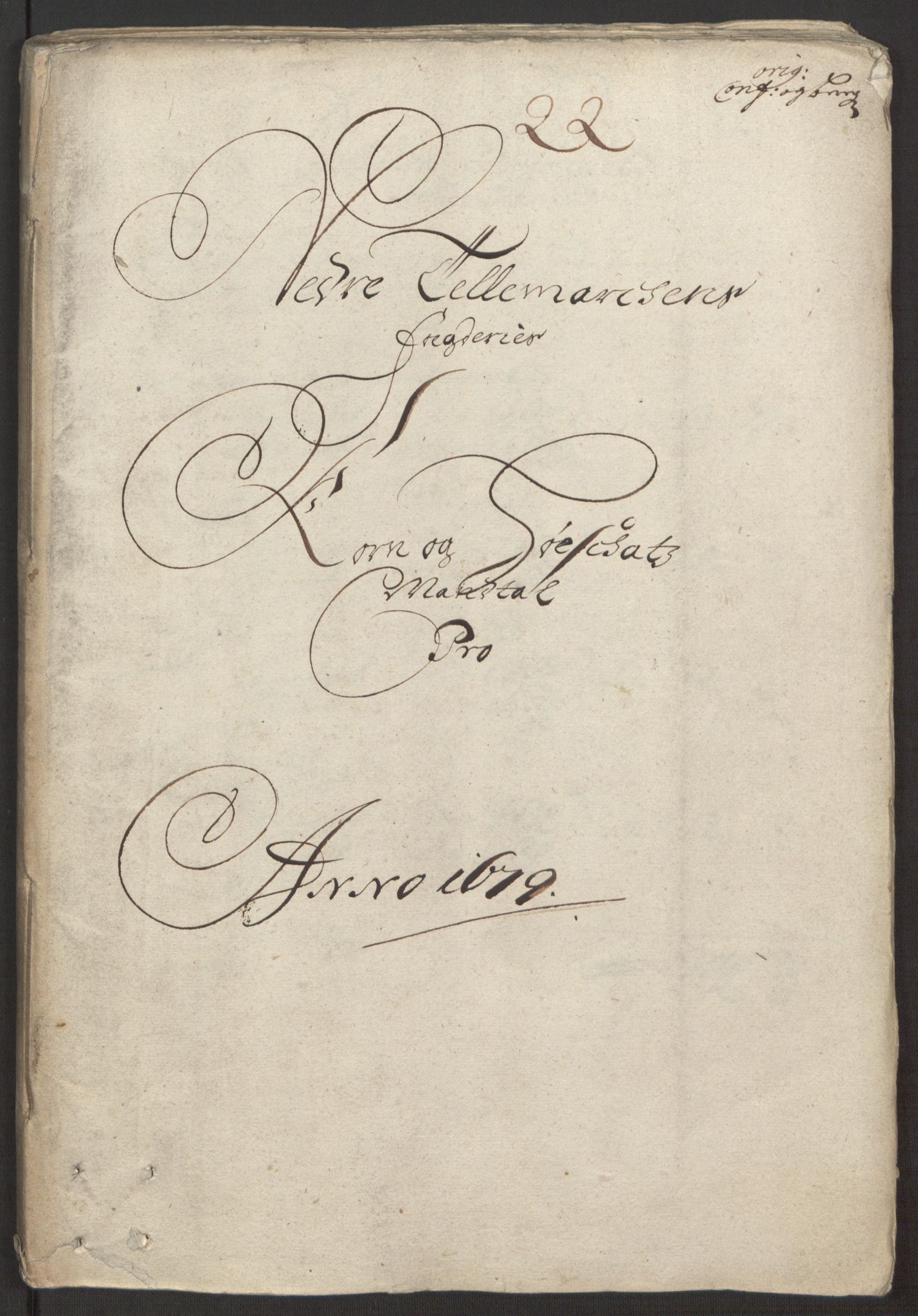 Rentekammeret inntil 1814, Reviderte regnskaper, Fogderegnskap, RA/EA-4092/R35/L2072: Fogderegnskap Øvre og Nedre Telemark, 1679, p. 176