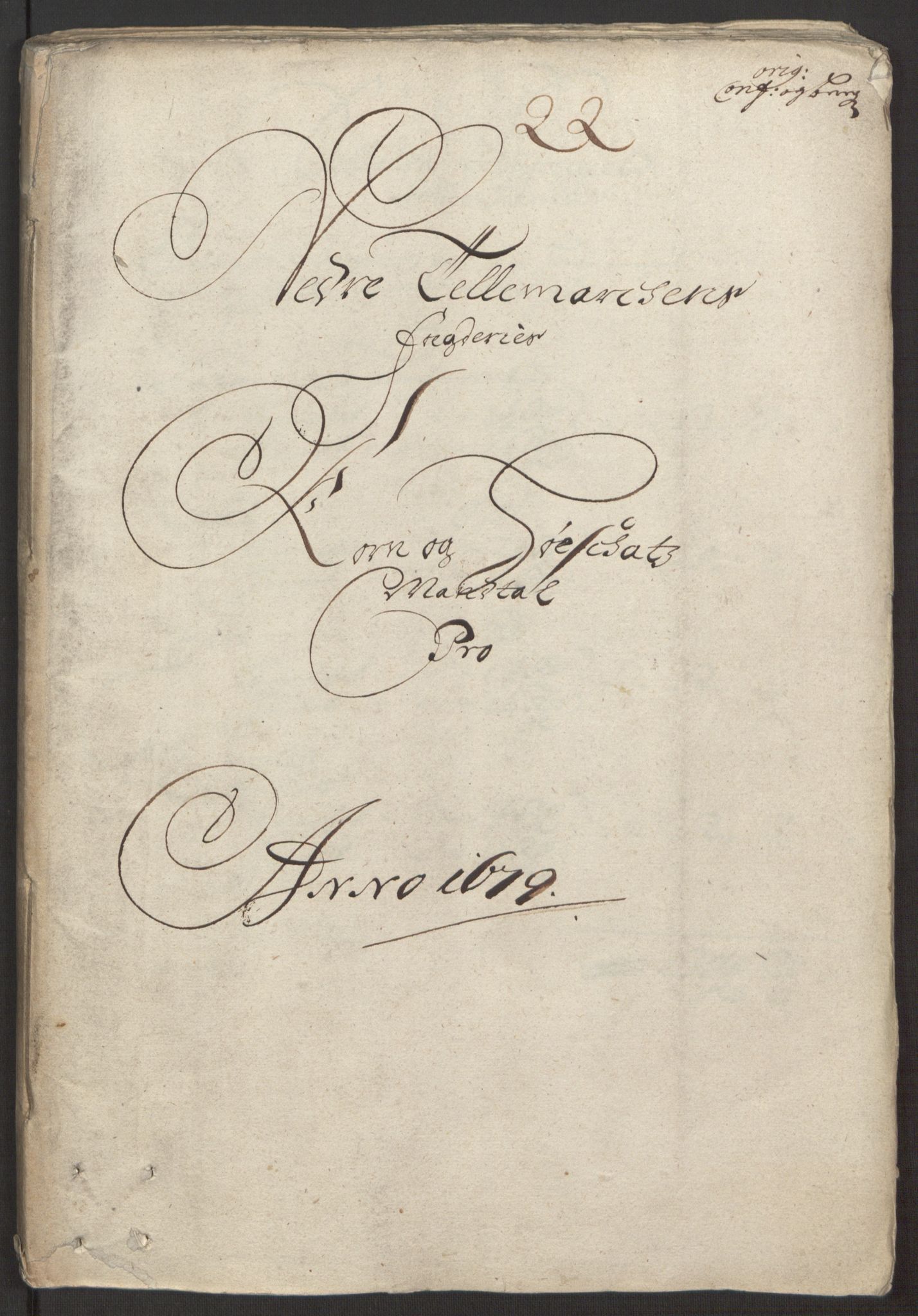 Rentekammeret inntil 1814, Reviderte regnskaper, Fogderegnskap, AV/RA-EA-4092/R35/L2072: Fogderegnskap Øvre og Nedre Telemark, 1679, p. 176