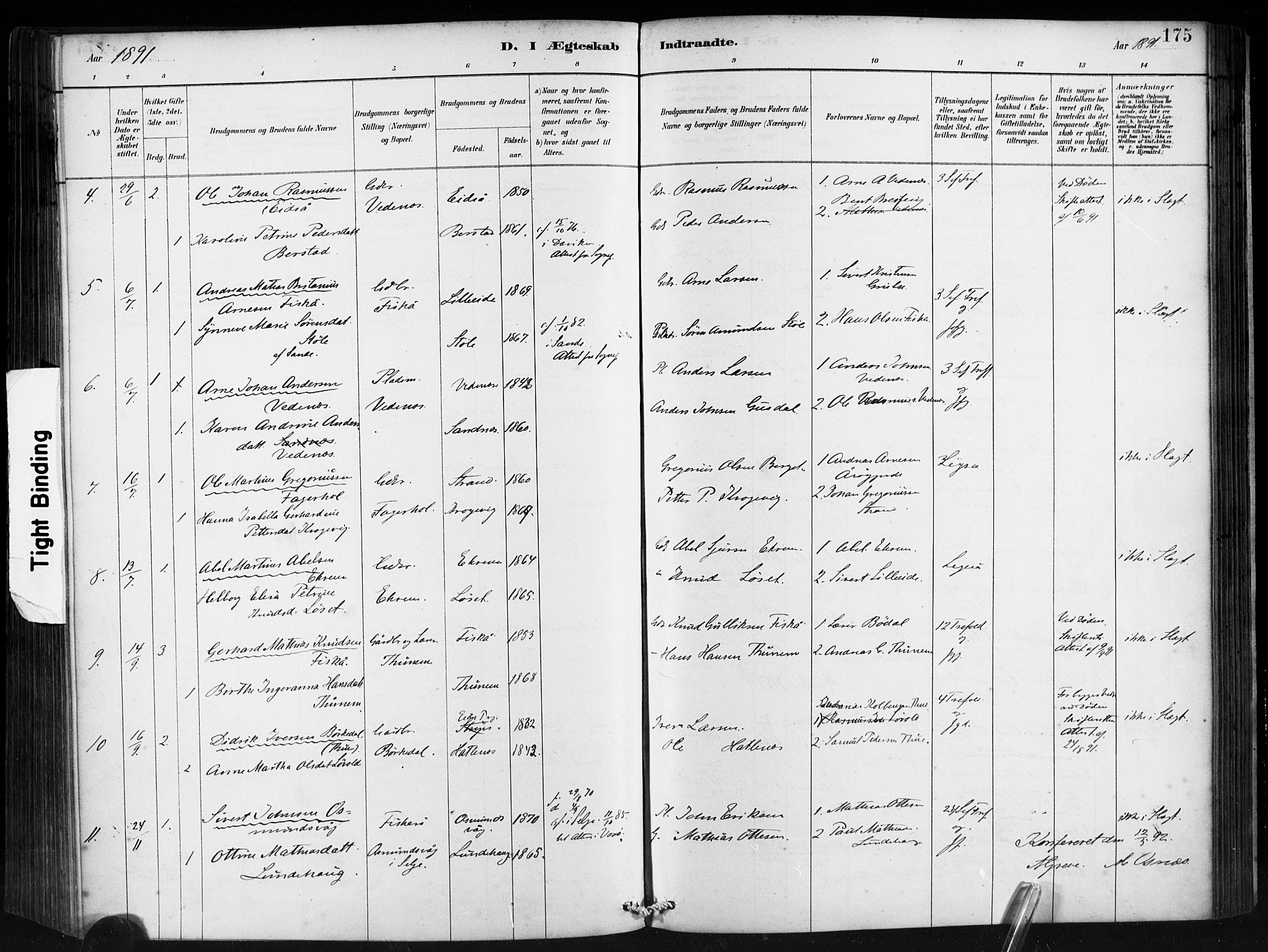 Ministerialprotokoller, klokkerbøker og fødselsregistre - Møre og Romsdal, AV/SAT-A-1454/501/L0008: Parish register (official) no. 501A08, 1885-1901, p. 175