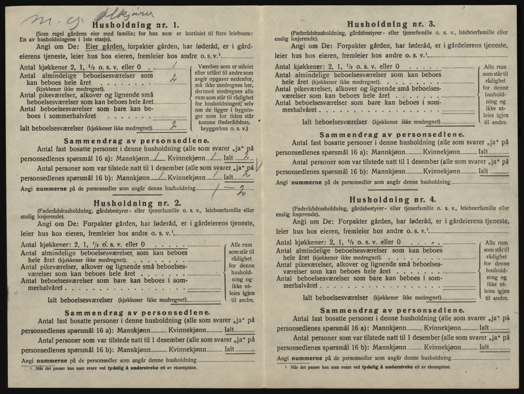 SAO, 1920 census for Glemmen, 1920, p. 726