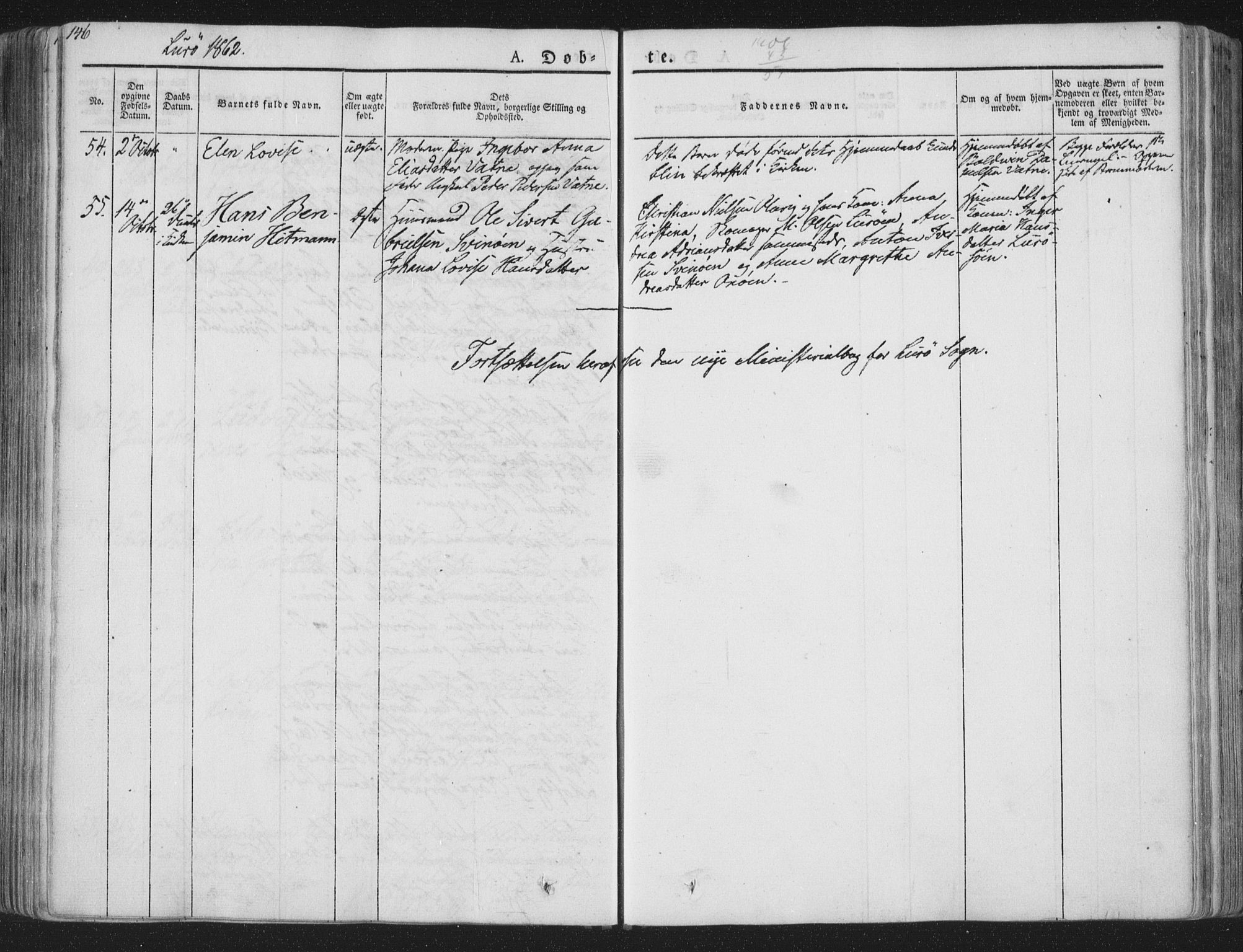 Ministerialprotokoller, klokkerbøker og fødselsregistre - Nordland, SAT/A-1459/839/L0565: Parish register (official) no. 839A02, 1825-1862, p. 146