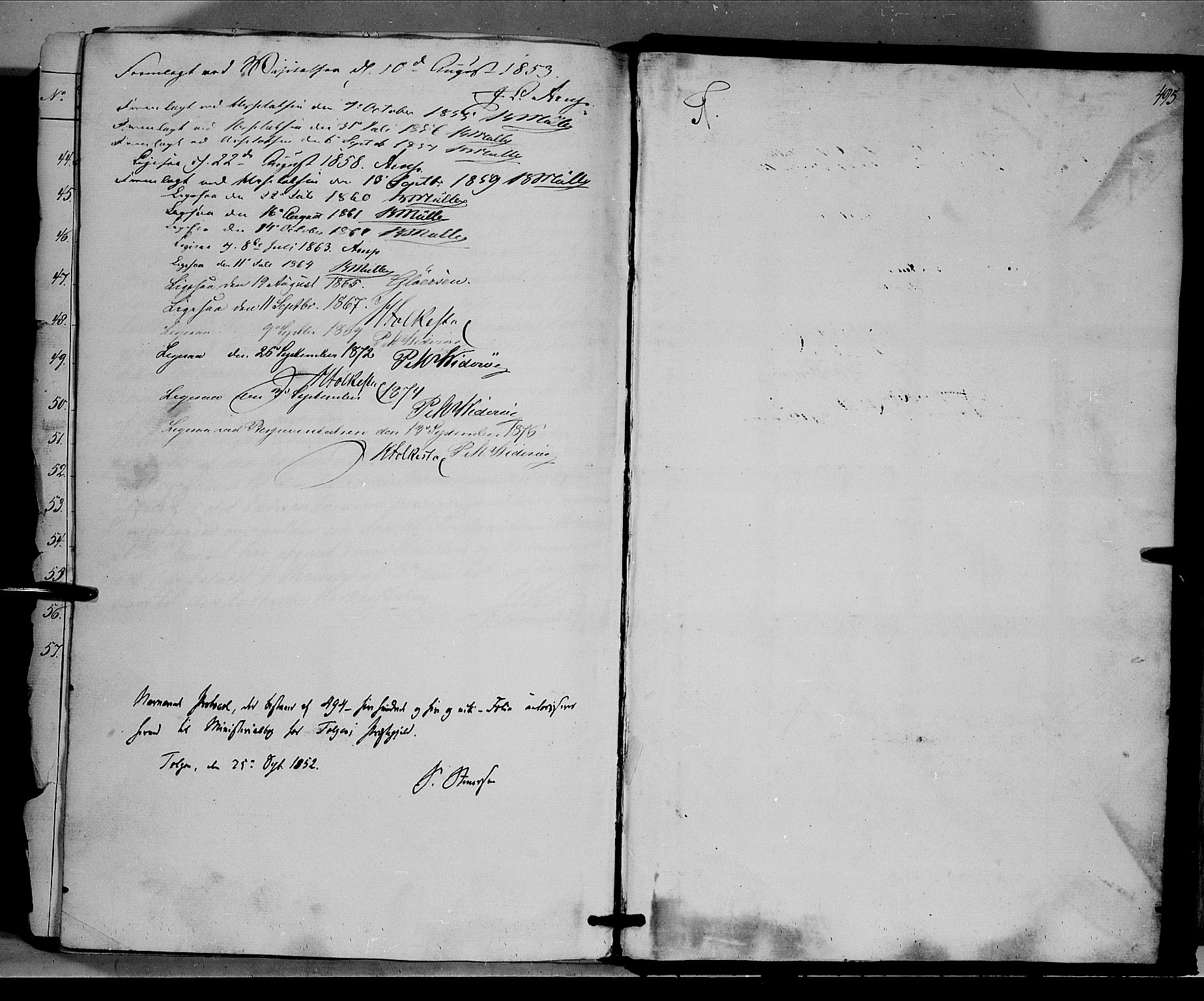 Tolga prestekontor, AV/SAH-PREST-062/K/L0006: Parish register (official) no. 6, 1852-1876, p. 495