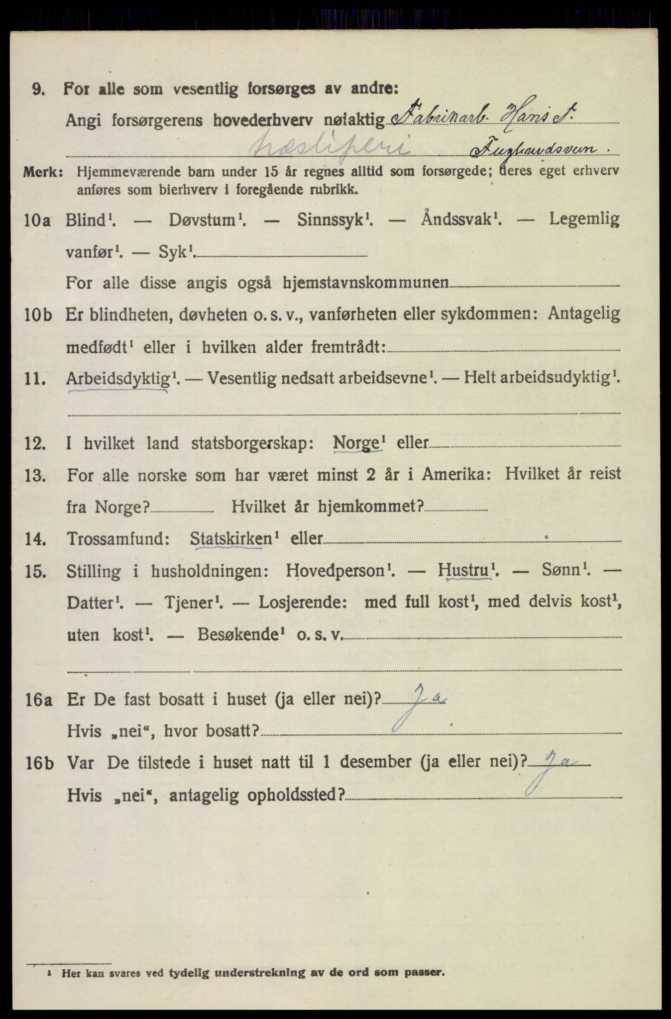 SAH, 1920 census for Søndre Land, 1920, p. 6220