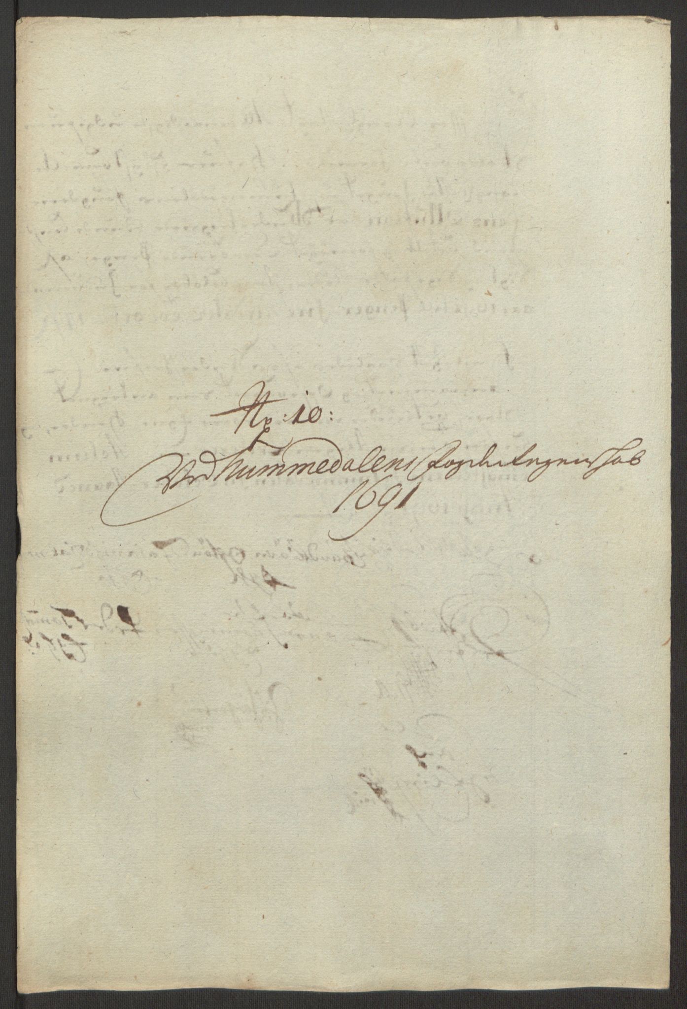 Rentekammeret inntil 1814, Reviderte regnskaper, Fogderegnskap, RA/EA-4092/R64/L4423: Fogderegnskap Namdal, 1690-1691, p. 351