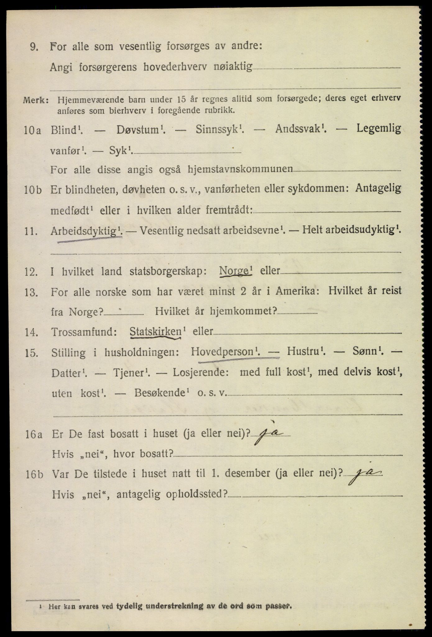 SAH, 1920 census for Romedal, 1920, p. 10354