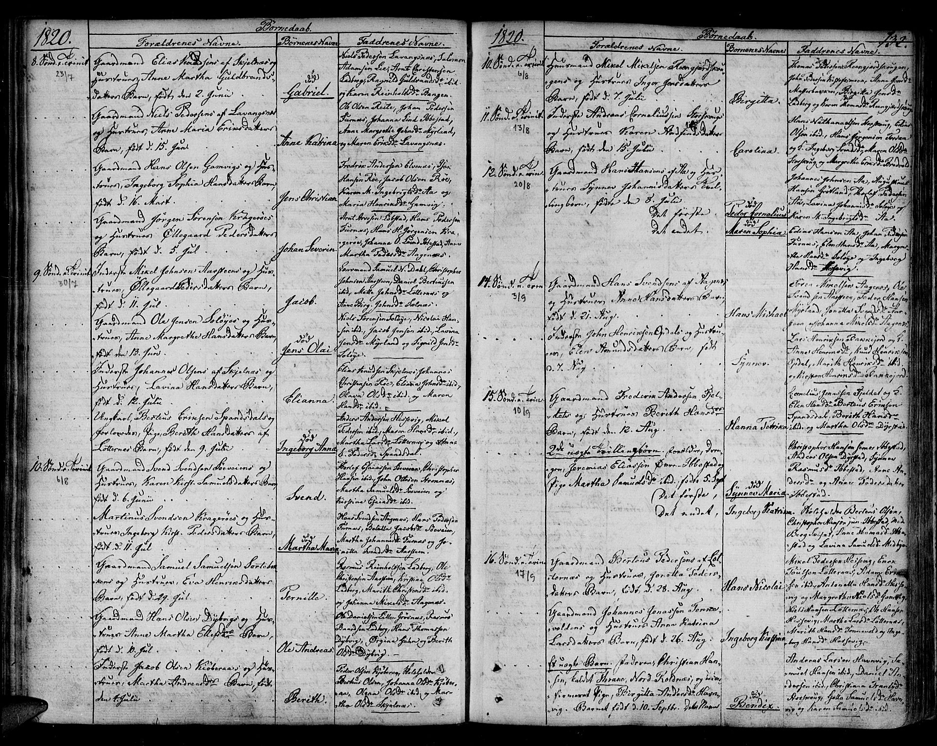 Ibestad sokneprestembete, SATØ/S-0077/H/Ha/Haa/L0004kirke: Parish register (official) no. 4, 1801-1824, p. 132