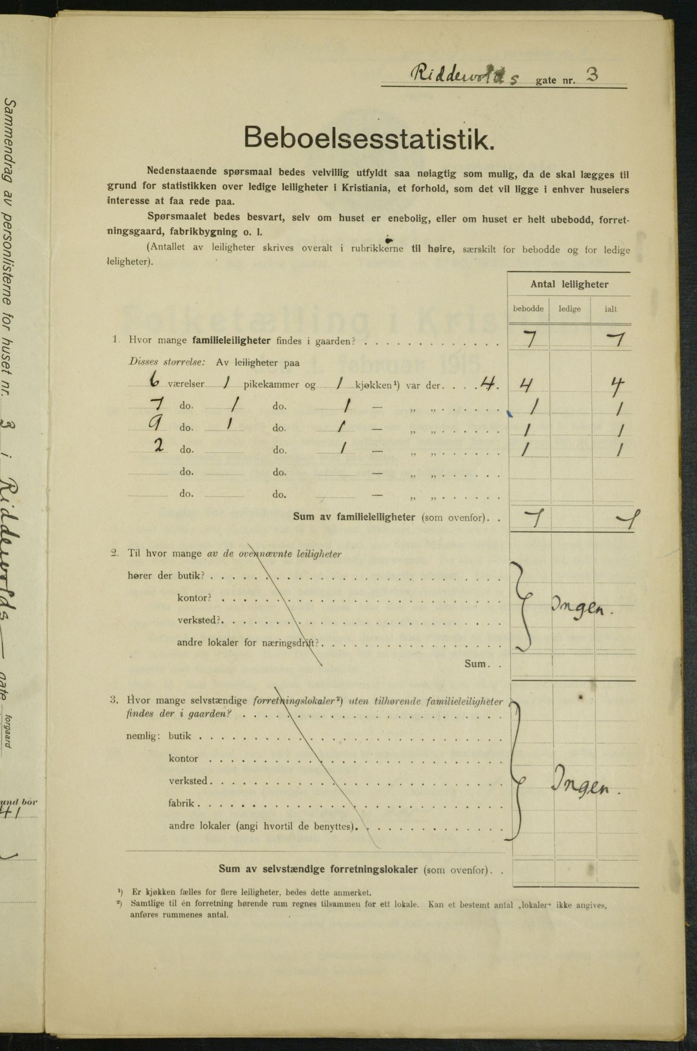OBA, Municipal Census 1915 for Kristiania, 1915, p. 82757