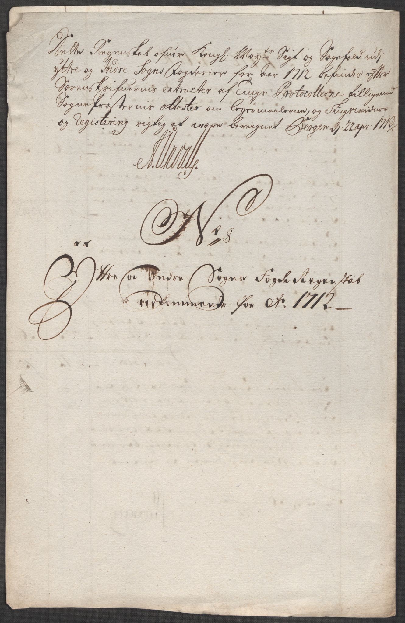 Rentekammeret inntil 1814, Reviderte regnskaper, Fogderegnskap, AV/RA-EA-4092/R52/L3318: Fogderegnskap Sogn, 1712, p. 195