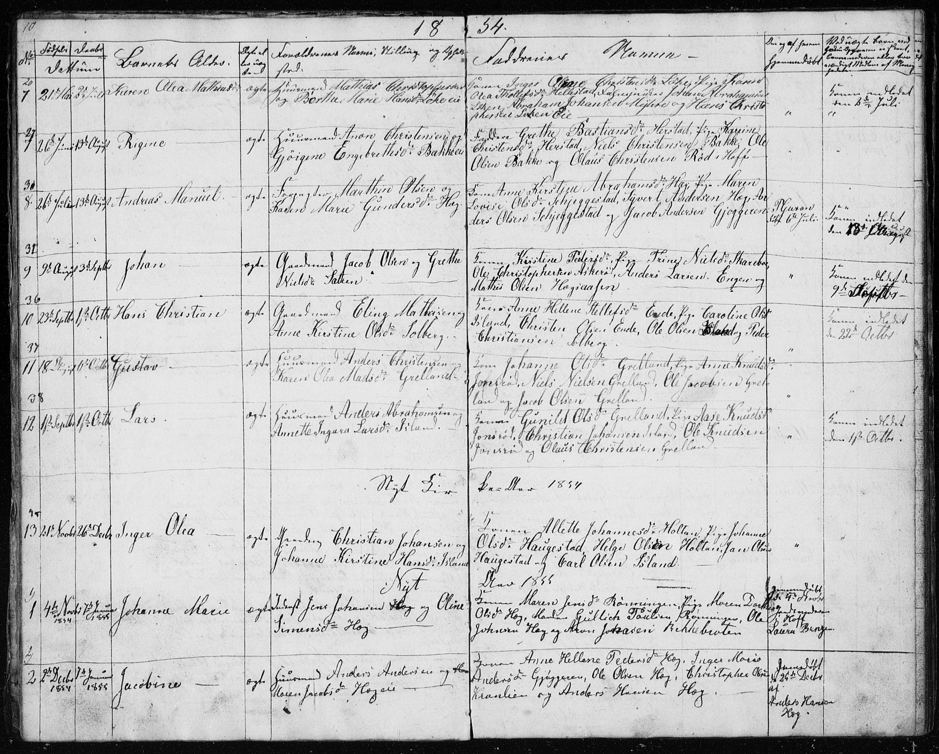 Botne kirkebøker, SAKO/A-340/G/Gb/L0001: Parish register (copy) no. II 1, 1848-1860, p. 10