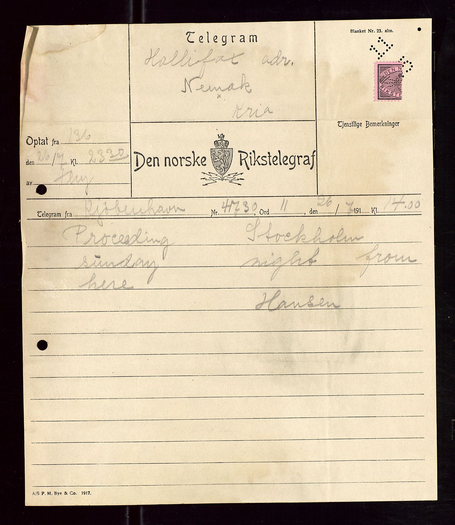 Pa 1521 - A/S Norske Shell, AV/SAST-A-101915/E/Ea/Eaa/L0005: Sjefskorrespondanse, 1918, p. 369