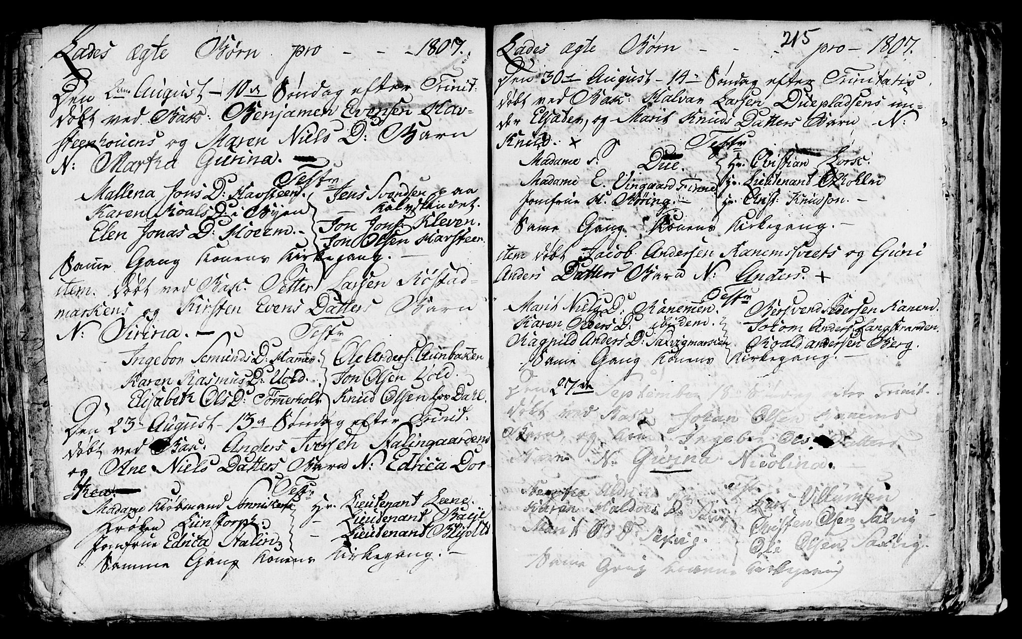 Ministerialprotokoller, klokkerbøker og fødselsregistre - Sør-Trøndelag, SAT/A-1456/606/L0305: Parish register (copy) no. 606C01, 1757-1819, p. 215