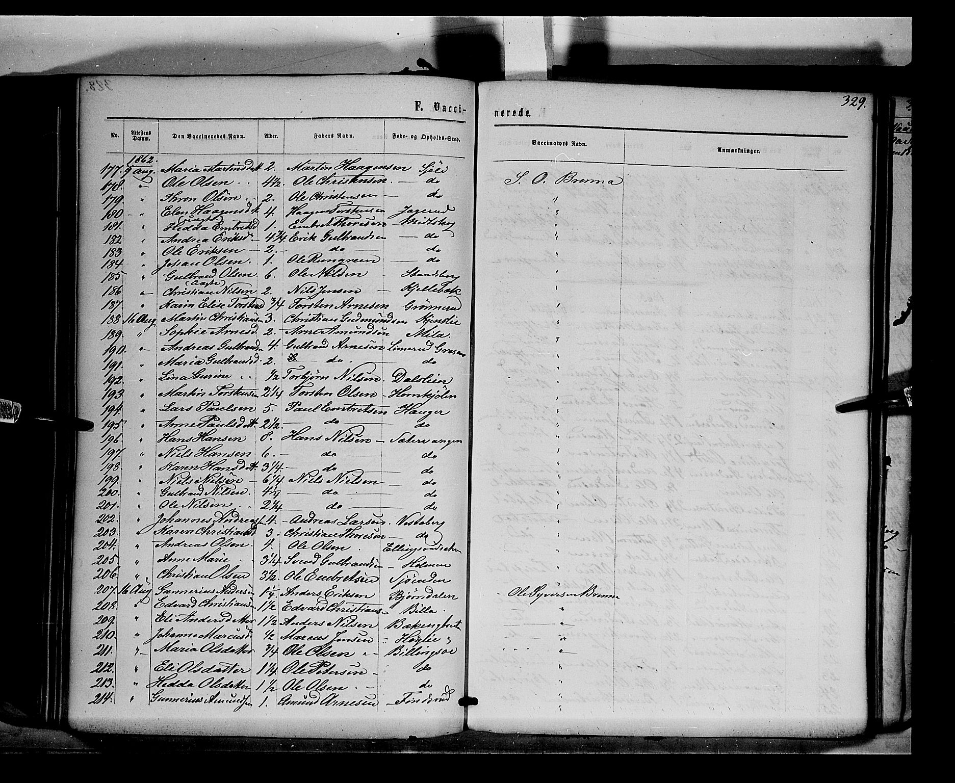 Eidskog prestekontor, AV/SAH-PREST-026/H/Ha/Haa/L0001: Parish register (official) no. 1, 1860-1867, p. 329