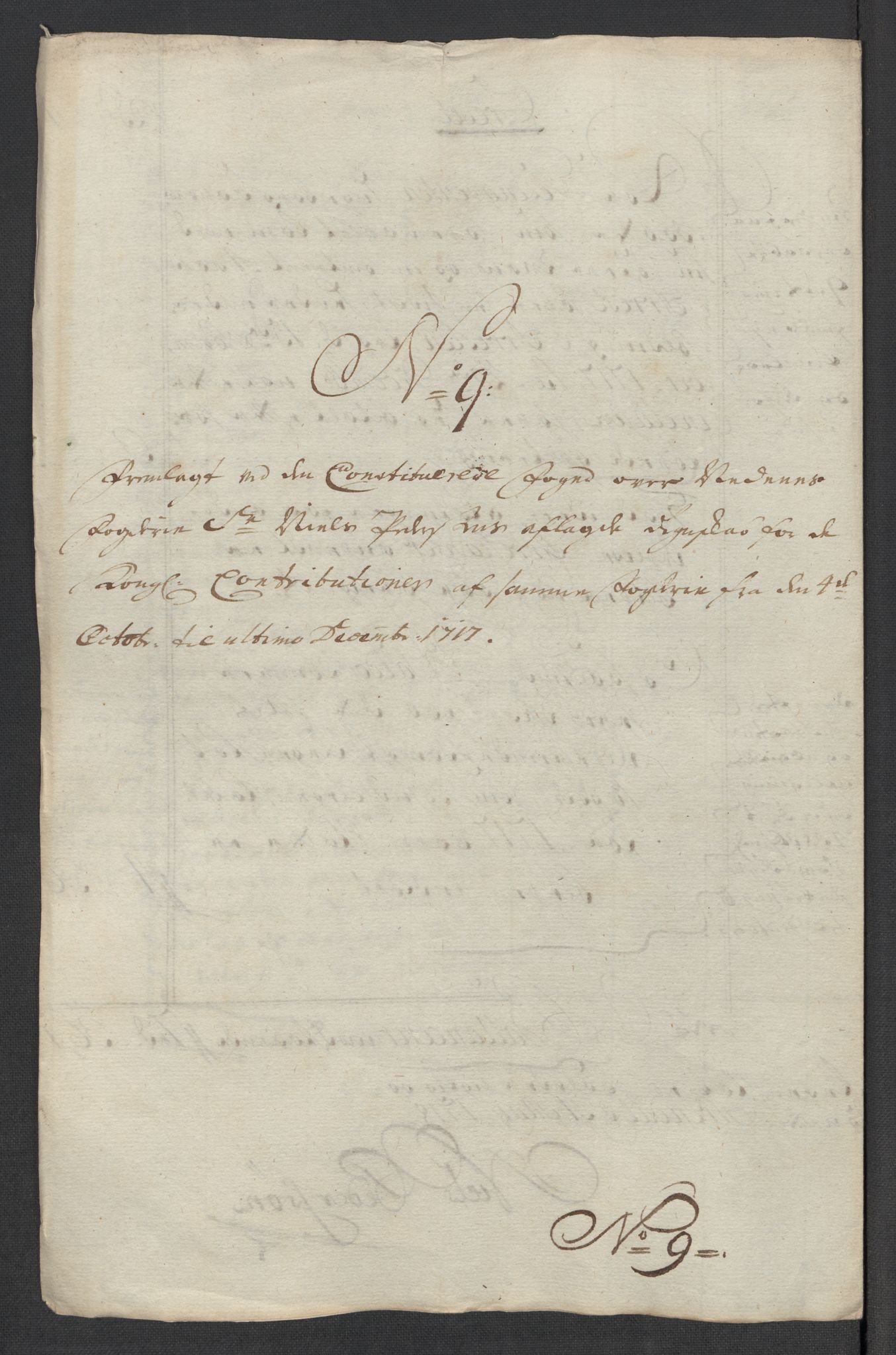 Rentekammeret inntil 1814, Reviderte regnskaper, Fogderegnskap, AV/RA-EA-4092/R39/L2326: Fogderegnskap Nedenes, 1717, p. 409