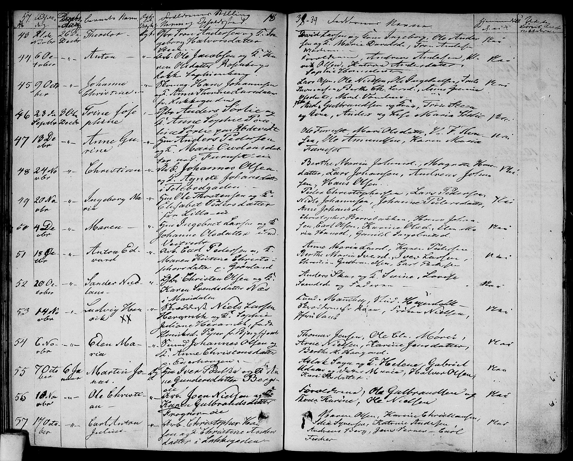 Aker prestekontor kirkebøker, AV/SAO-A-10861/F/L0016: Parish register (official) no. 16, 1827-1841, p. 57