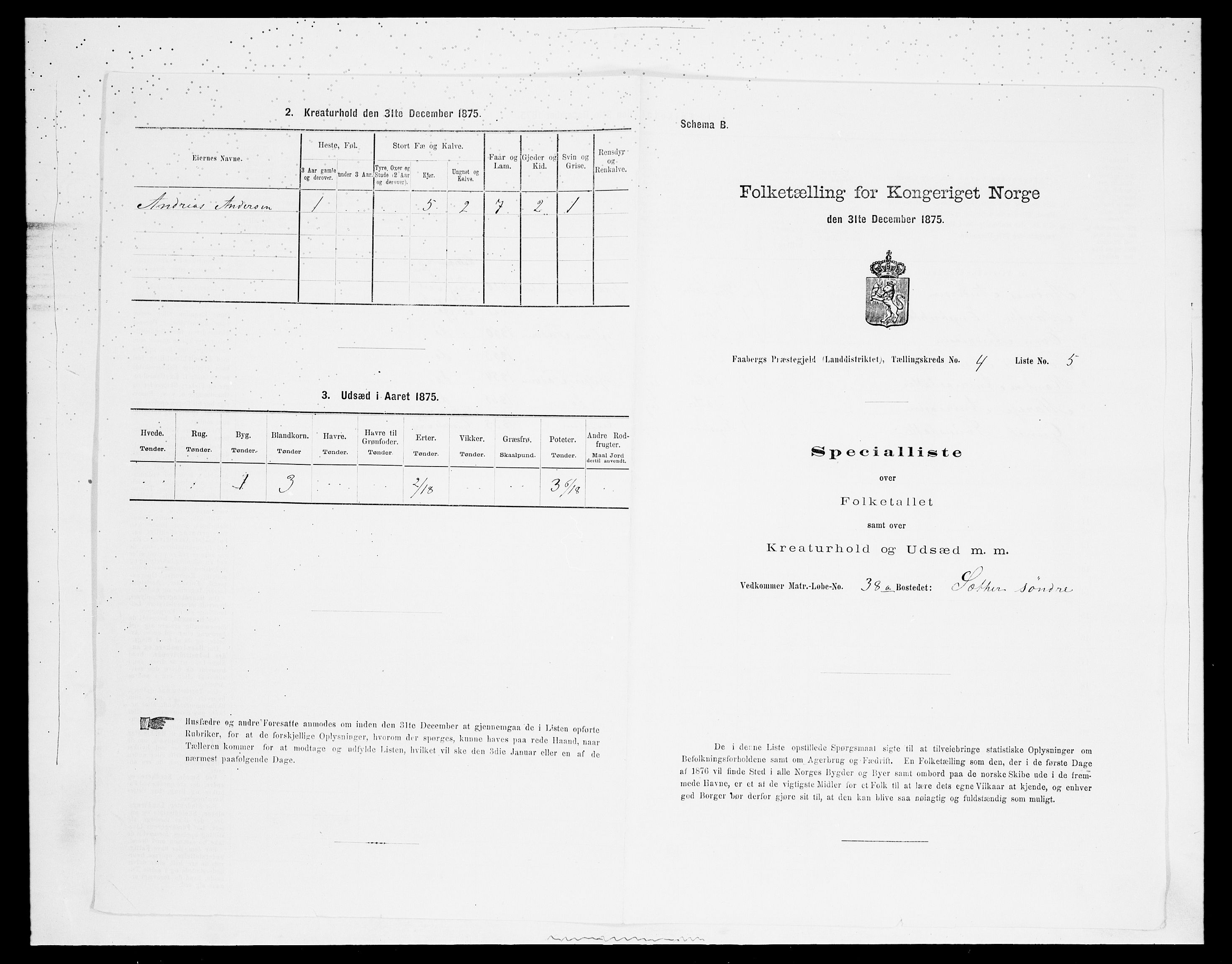 SAH, 1875 census for 0524L Fåberg/Fåberg og Lillehammer, 1875, p. 501