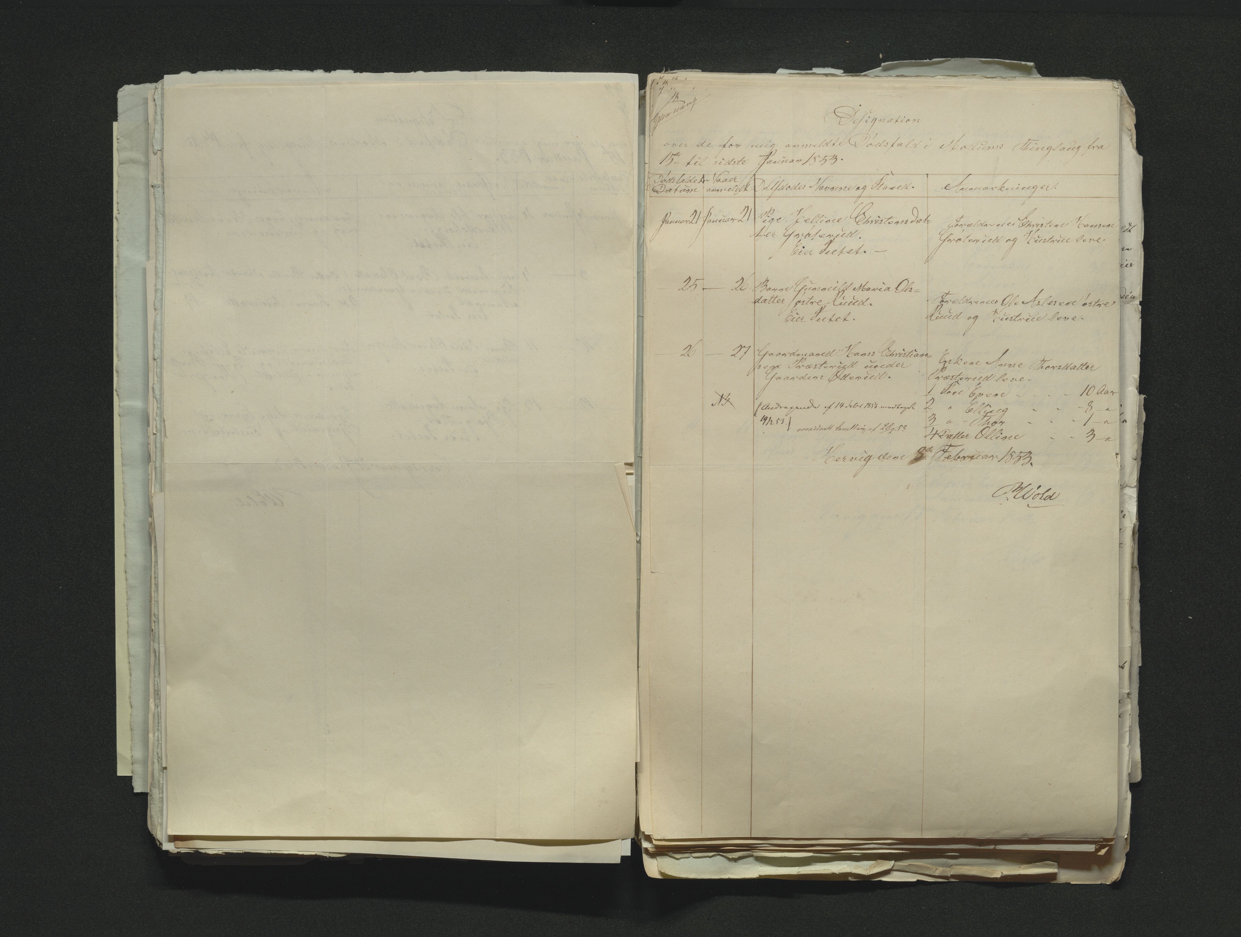 Eiker, Modum og Sigdal sorenskriveri, AV/SAKO-A-123/H/Ha/Hab/L0008: Dødsfallsmeldinger, 1850-1853