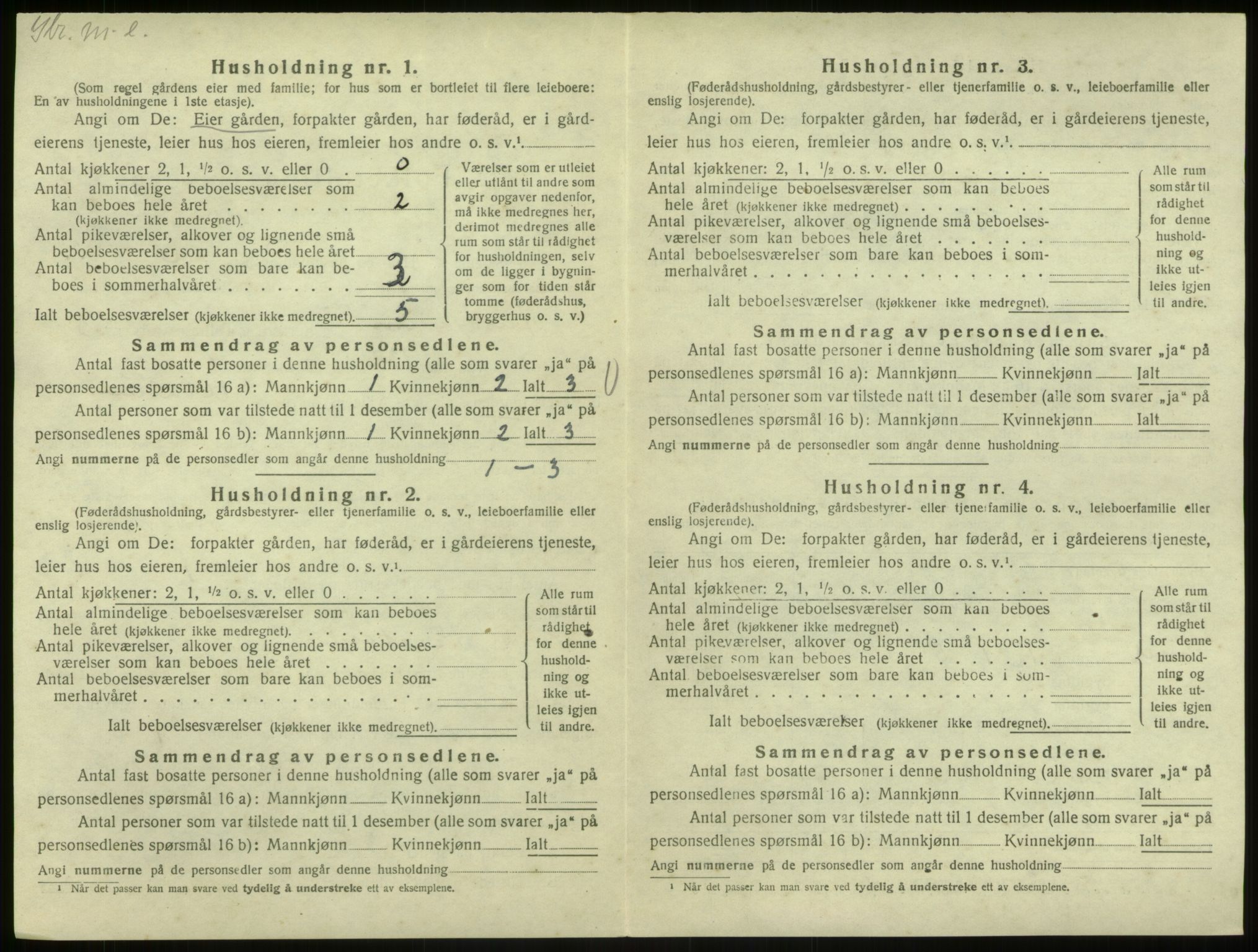 SAB, 1920 census for Austrheim, 1920, p. 178