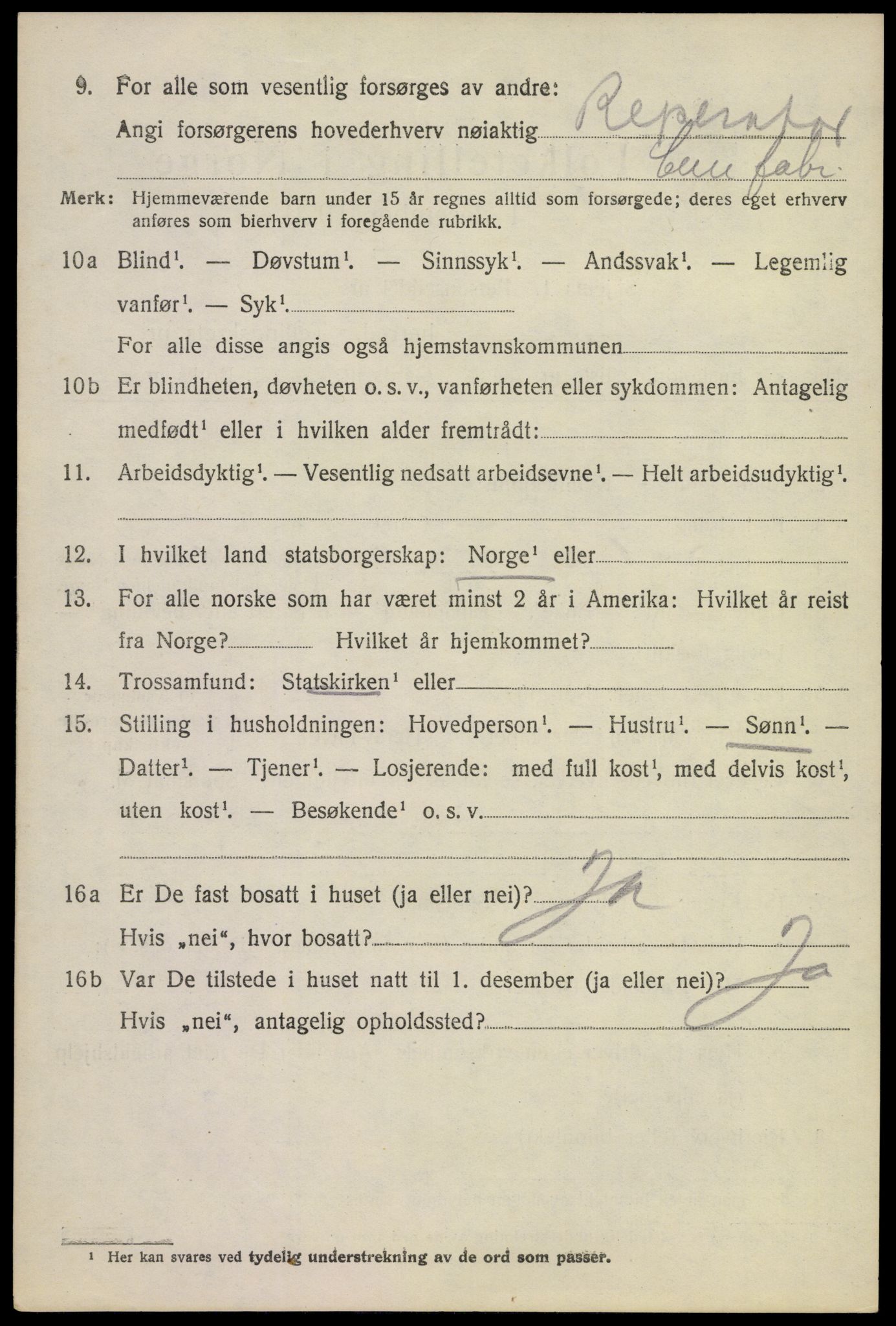 SAKO, 1920 census for Røyken, 1920, p. 9713