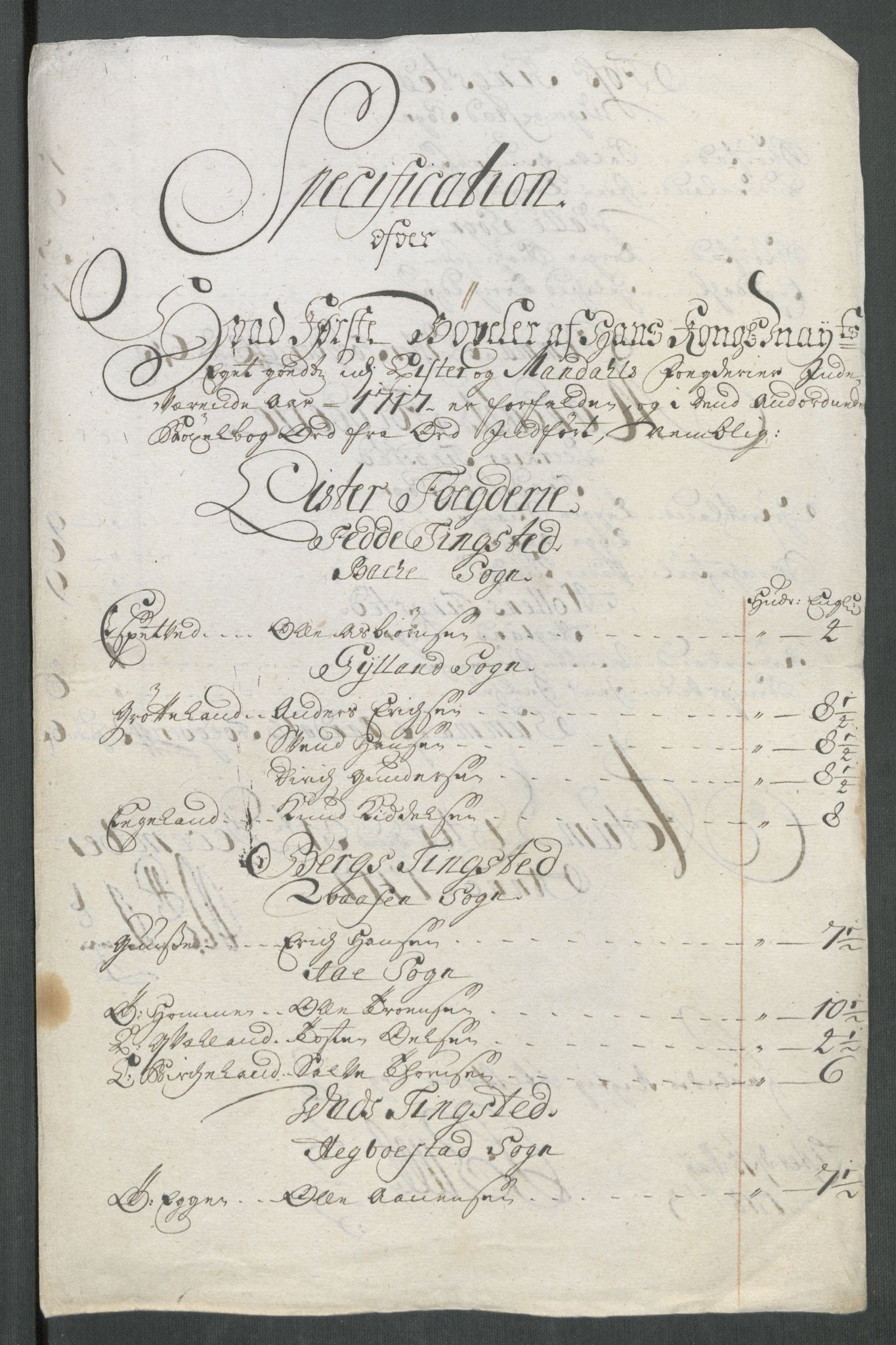 Rentekammeret inntil 1814, Reviderte regnskaper, Fogderegnskap, RA/EA-4092/R43/L2561: Fogderegnskap Lista og Mandal, 1717, p. 170