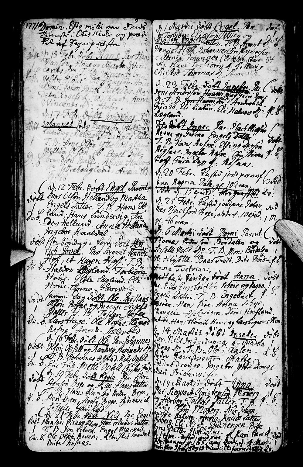 Os sokneprestembete, SAB/A-99929: Parish register (official) no. A 9, 1766-1779, p. 54